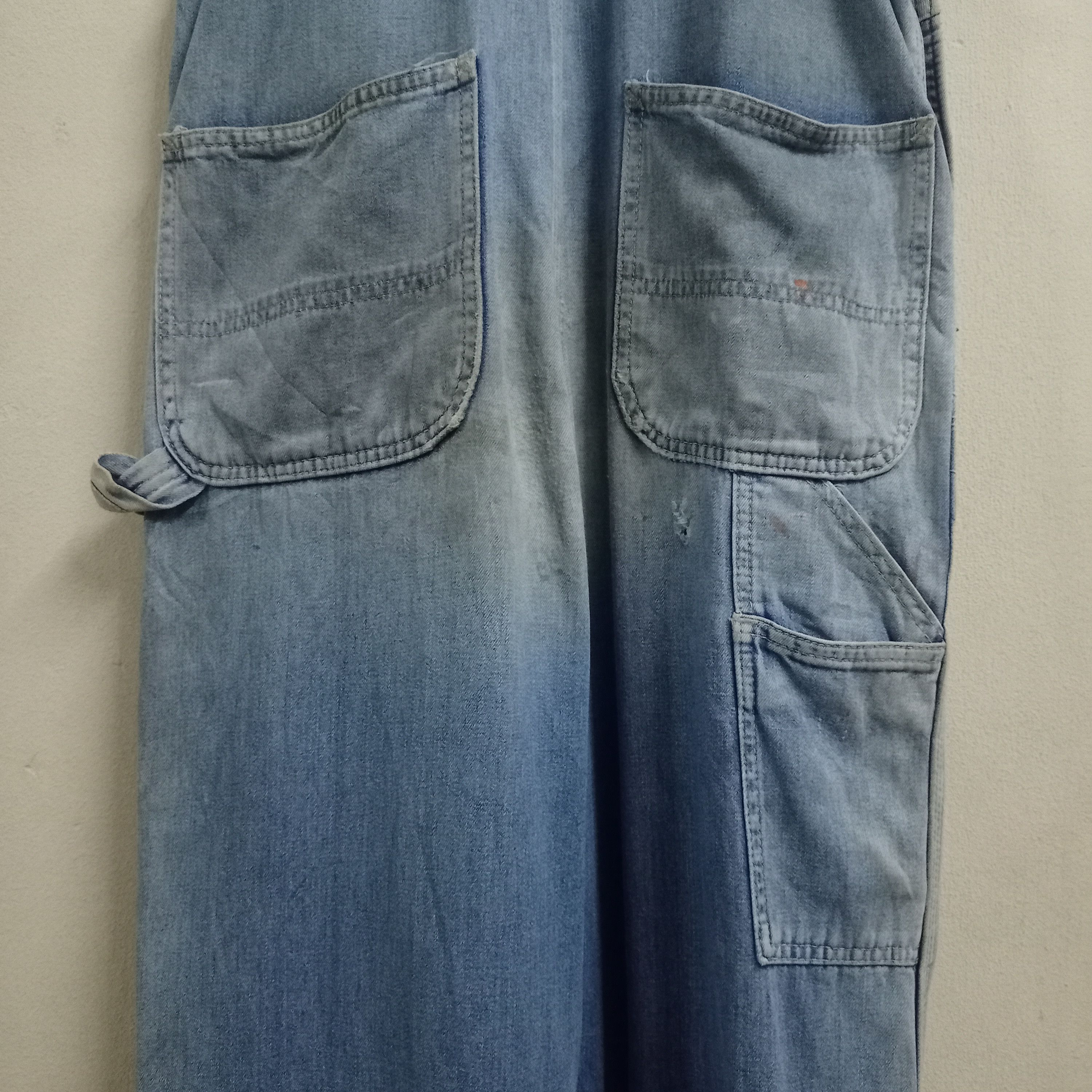 Carhartt Vintage Carhartt USA Distressed Thrashed Style Denim Overall Size US 34 / EU 50 - 7 Thumbnail