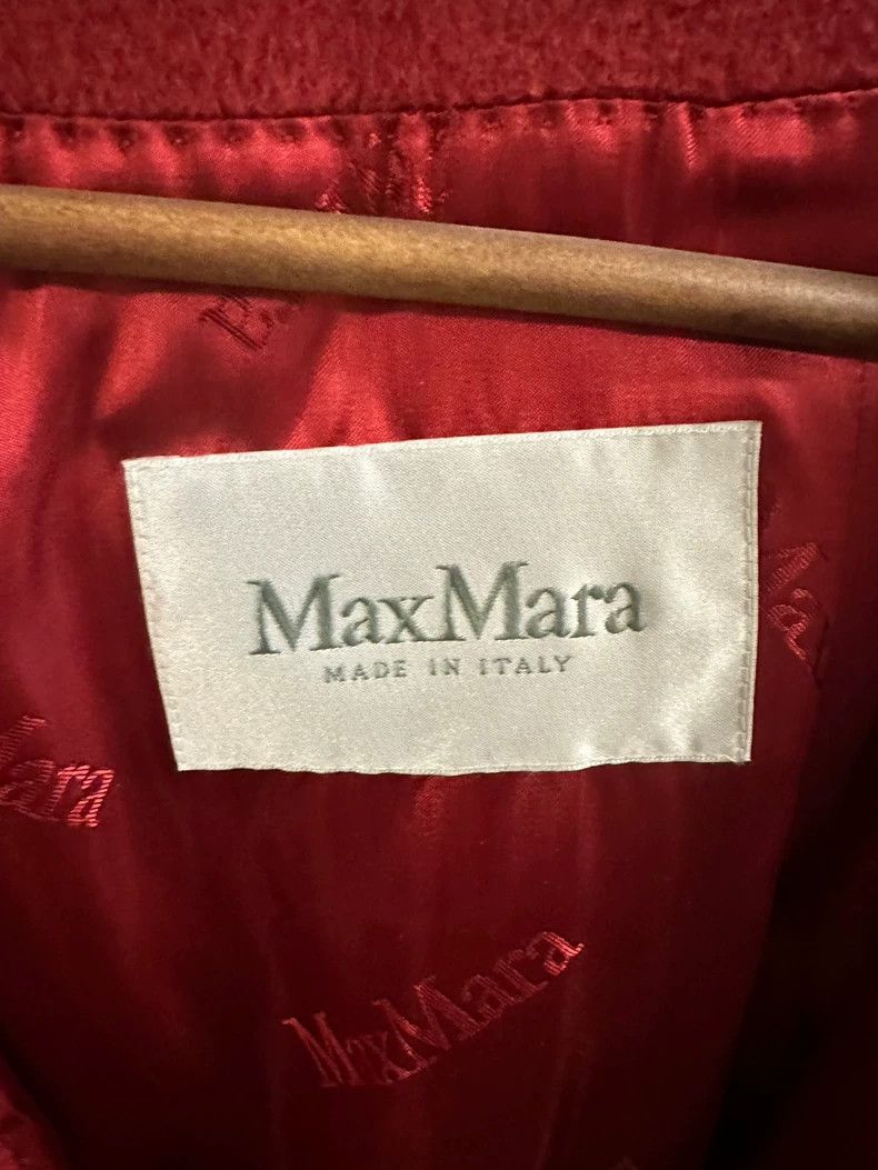 Max Mara Max Mara Rialto New Year's Red Bathrobe Camel Coat Size L / US 10 / IT 46 - 4 Thumbnail