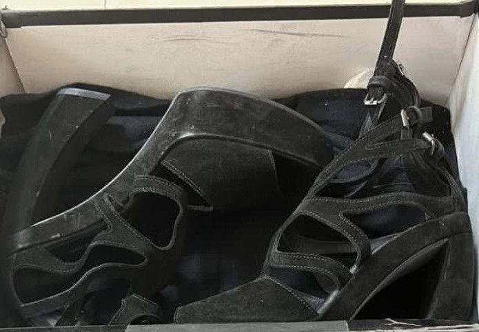 Ann Demeulemeester Ann Demeulemeester high heels sandals Suede Cutout platform Size US 9 / IT 39 - 3 Thumbnail
