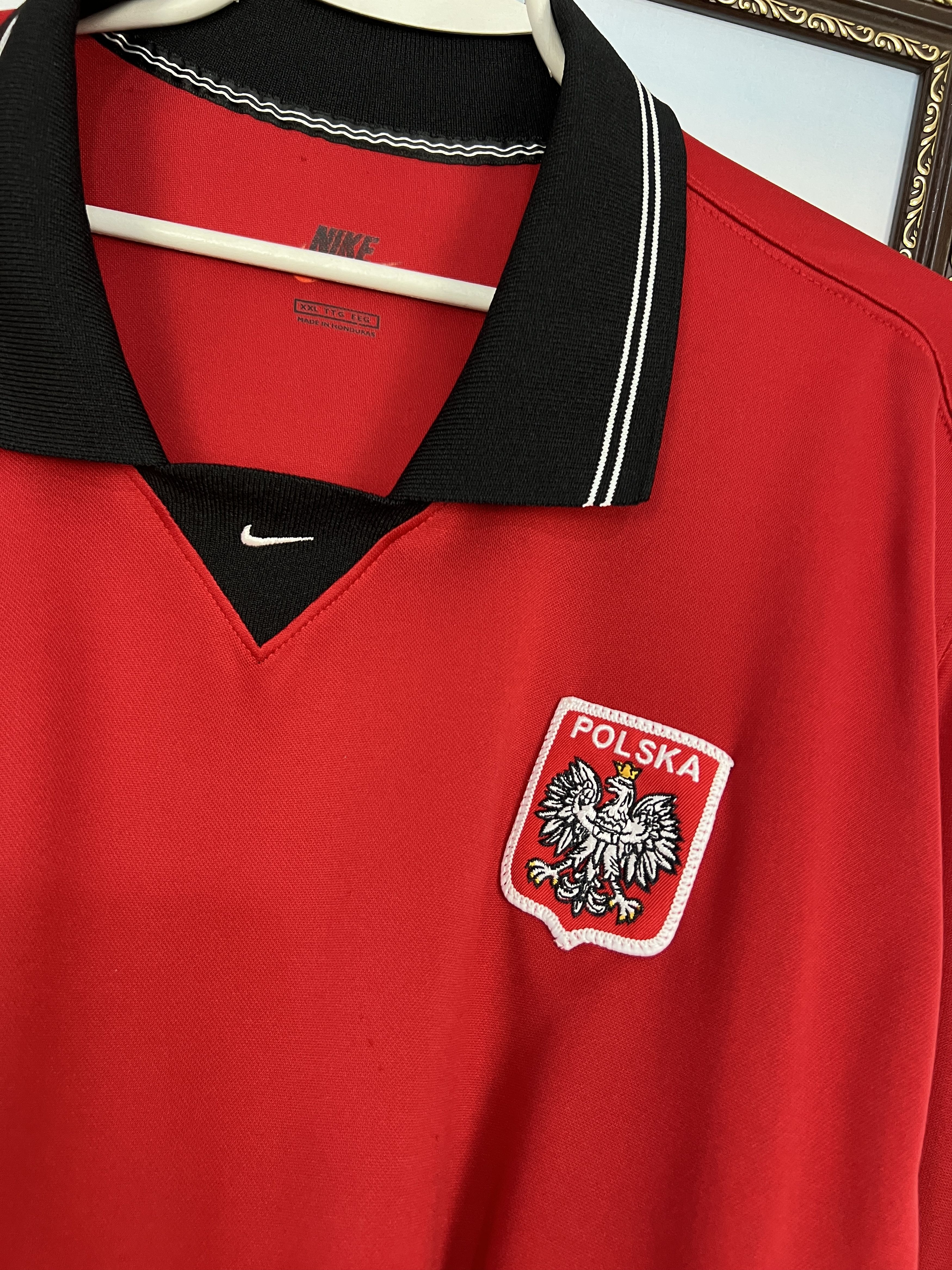 Nike Vintage Nike Poland Football Shirt Soccer Jersey Size US XXL / EU 58 / 5 - 3 Thumbnail