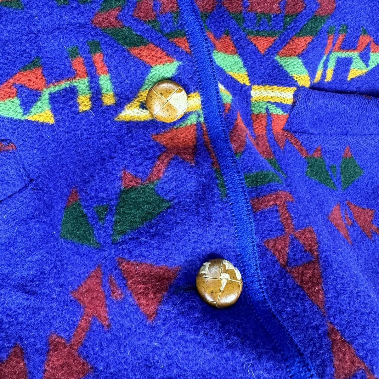 United Colors Of Benetton ☀️UCOB NAVAJO AZTEC HOODIE WOOL JACKET Size M / US 6-8 / IT 42-44 - 9 Thumbnail