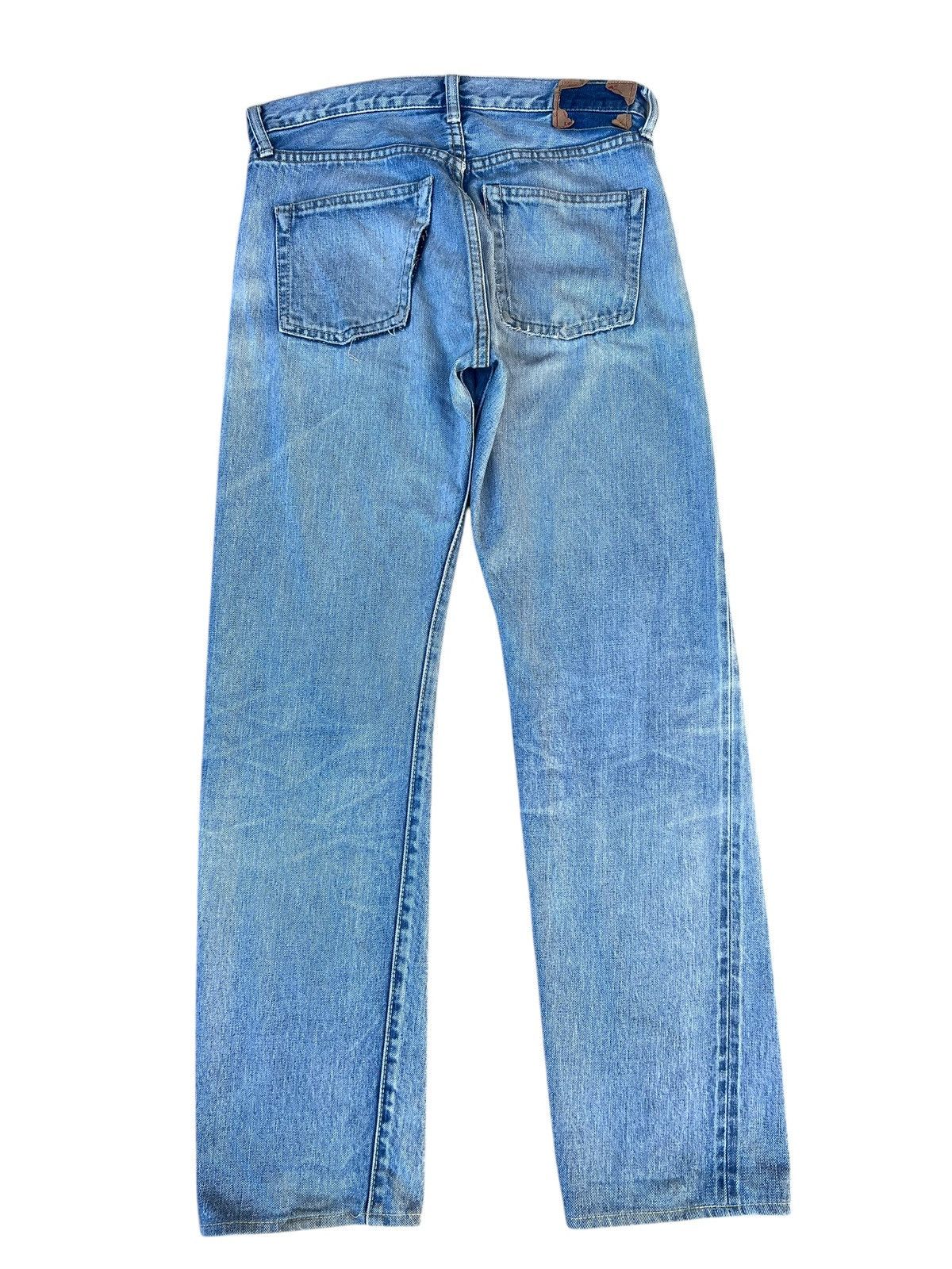 Denime Vintage DENIME Japan Ripped Faded Mud Denim Selvedge Jeans Size US 31 - 15 Thumbnail