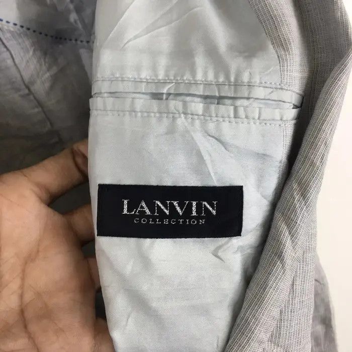 Lanvin Vtg LANVIN COLLECTION PARIS 2 Button Blazer Sport Coat Suit Size 42R - 6 Thumbnail