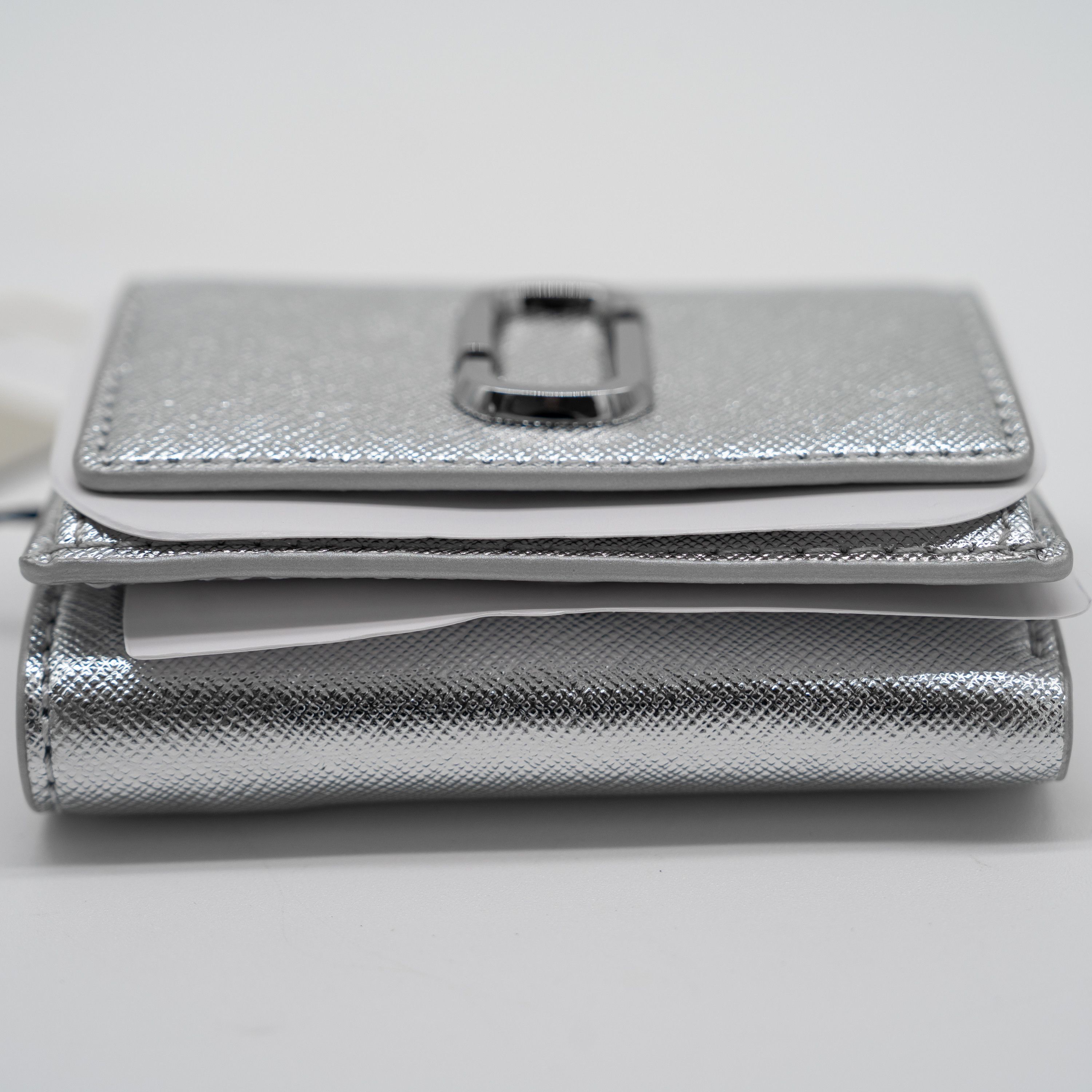 Marc Jacobs Marc Jacobs mini The Utility Snapshot Wallet Trifold Silver Size ONE SIZE - 4 Thumbnail