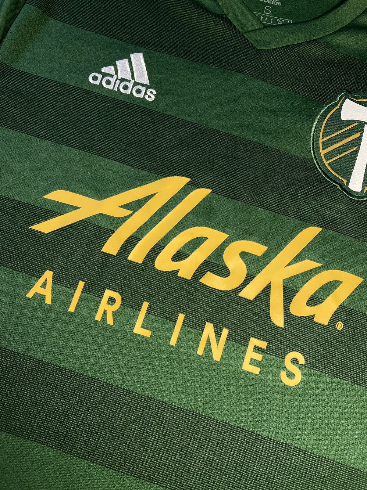 Adidas 2019/20 Adidas Portland Timbers Home Soccer Jersey T-shirt Size US S / EU 44-46 / 1 - 5 Thumbnail
