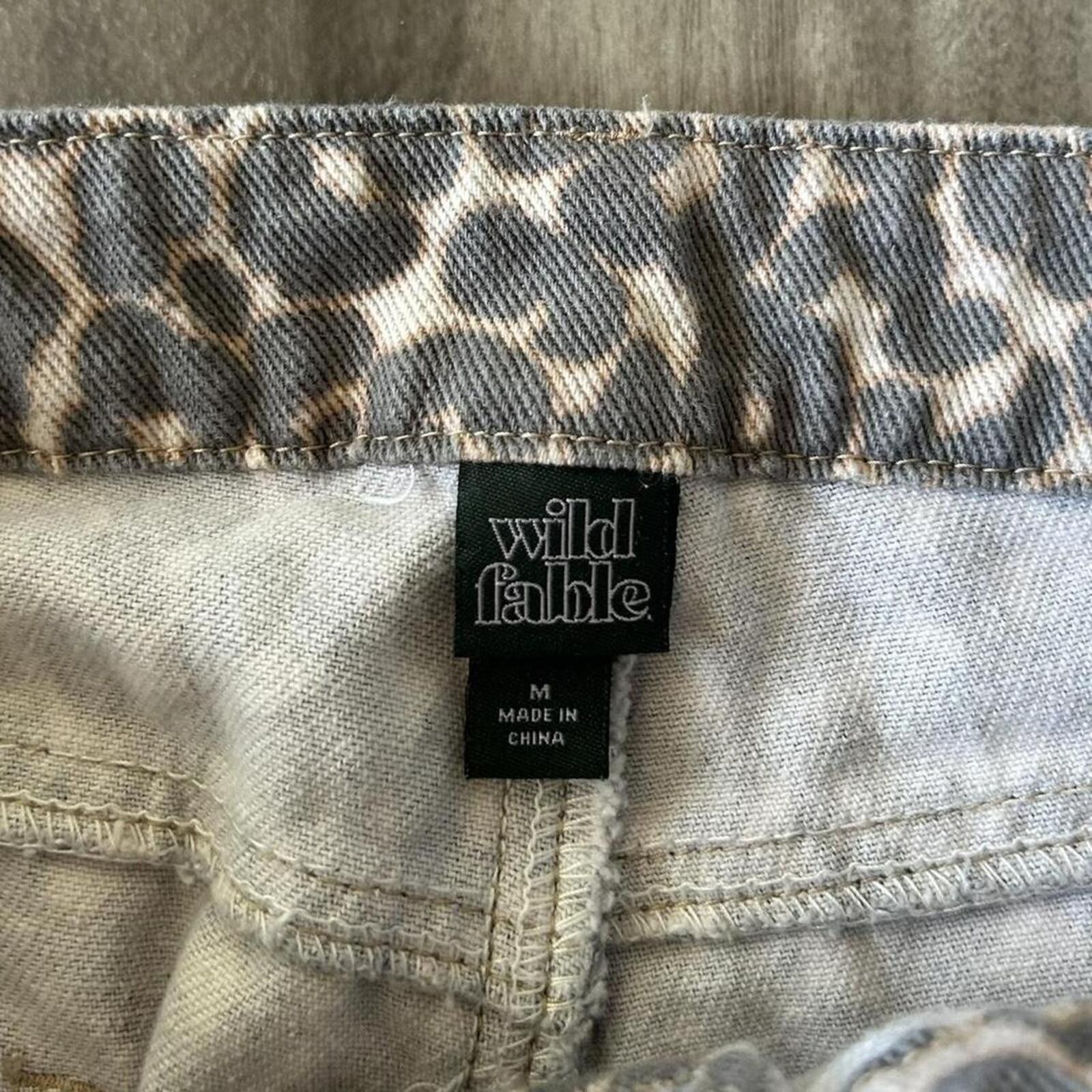 Other Sick Cheetah leopard print wide leg denim jeans pants Size M Size 32" / US 10 / IT 46 - 4 Thumbnail