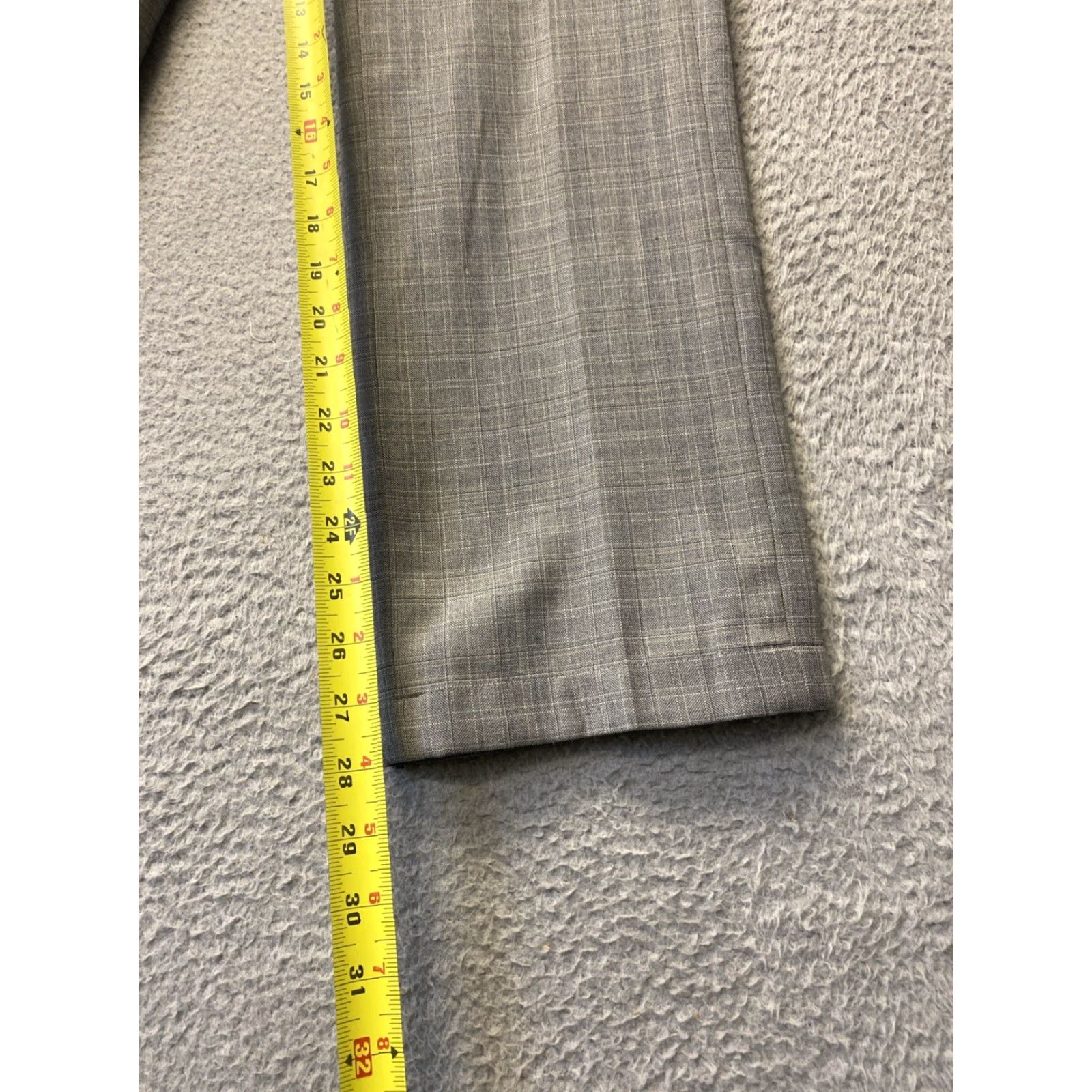 Banana Republic Banana Republic Dress Pants Women’s Size 8 Gray Plaid Check Dress Pants/0331 Size 30" / US 8 / IT 44 - 4 Thumbnail