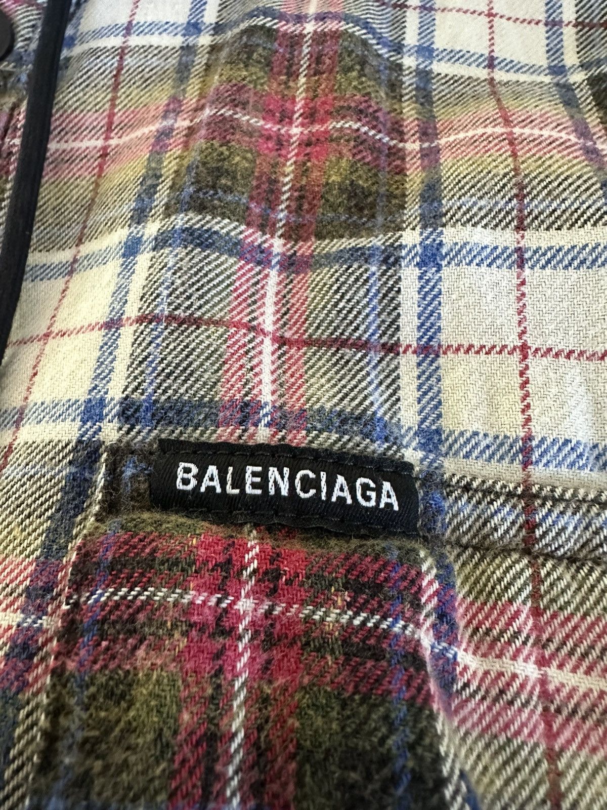 Balenciaga AW22 Balenciaga Oversized Bleached Checkered Hooded Jacket Size US S / EU 44-46 / 1 - 3 Thumbnail