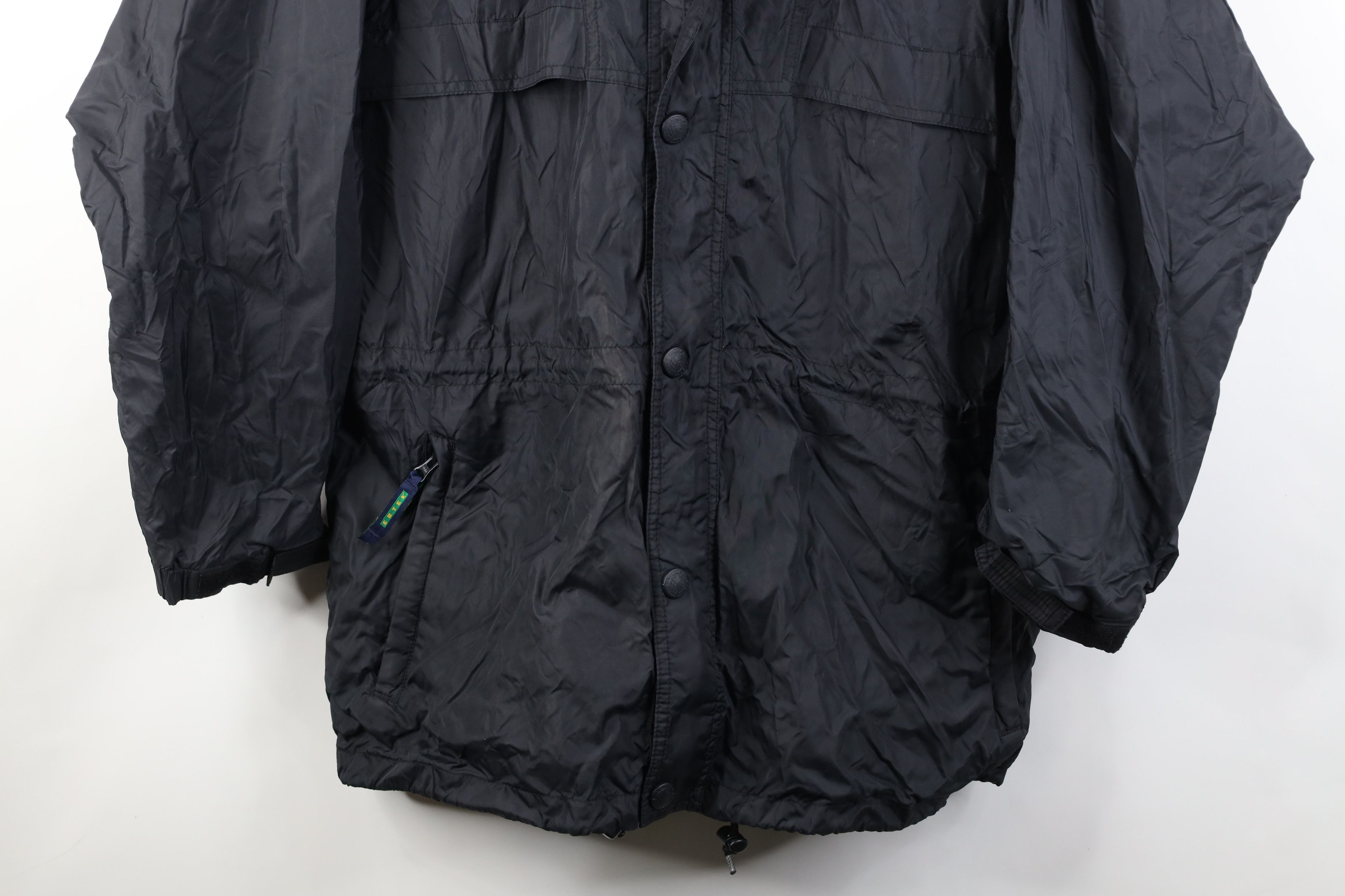 Eddie Bauer Vinage 90s Eddie Bauer EbTek Parka Rain Jacket Coat Black Size US L / EU 52-54 / 3 - 3 Thumbnail