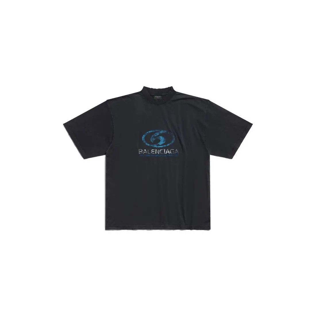 Balenciaga o1w1db11225 Surfer T-Shirt Medium Fit in Black Size XXL / US 16-18 / IT 52-54 - 1 Thumbnail