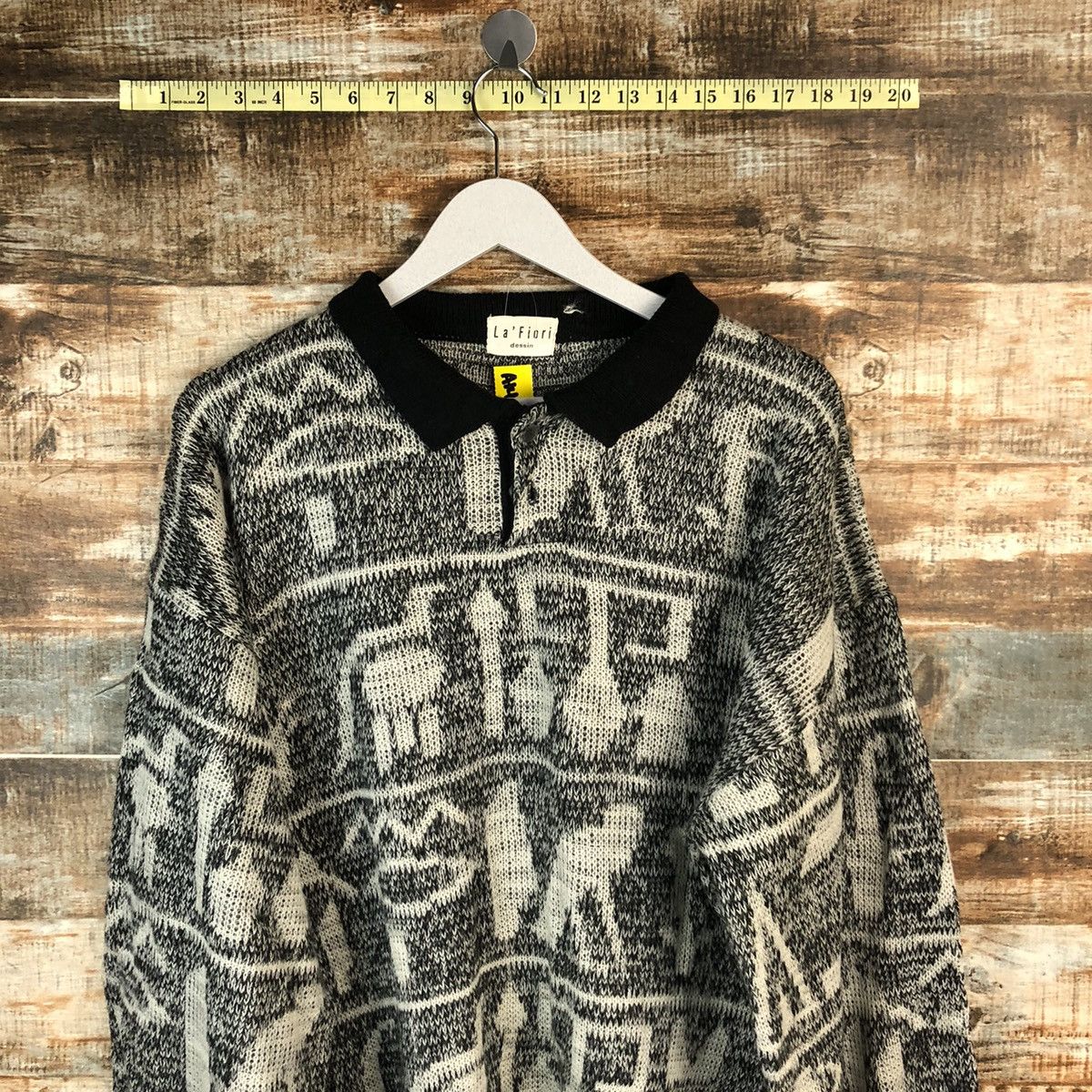 Homespun Knitwear × Japanese Brand La Fiori White Sweatshirt knitwear vintage #A1471 Size US XL / EU 56 / 4 - 2 Thumbnail