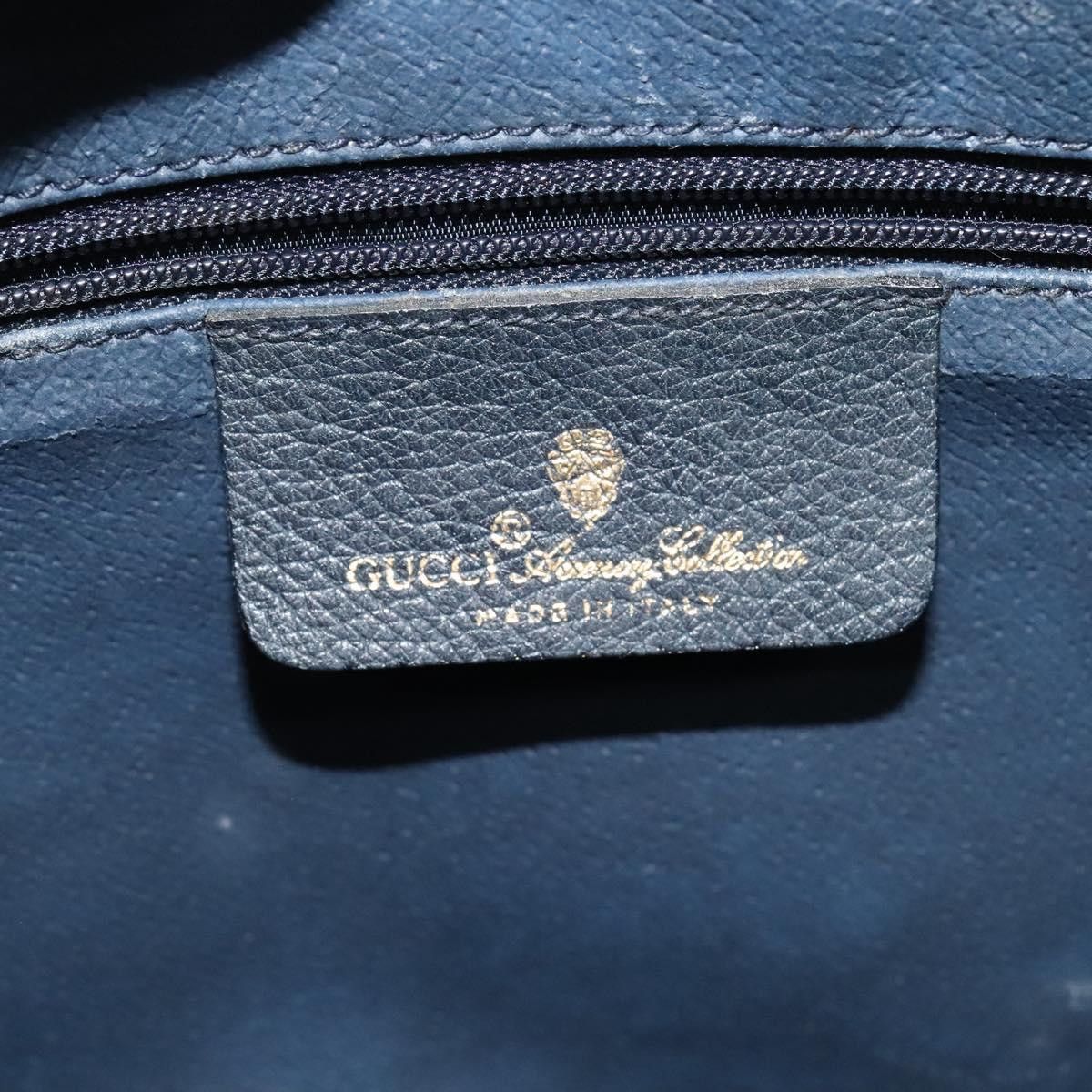 Gucci GUCCI GG Supreme Sherry Line Shoulder Bag Pvc Navy Gold 904 Size ONE SIZE - 16 Thumbnail