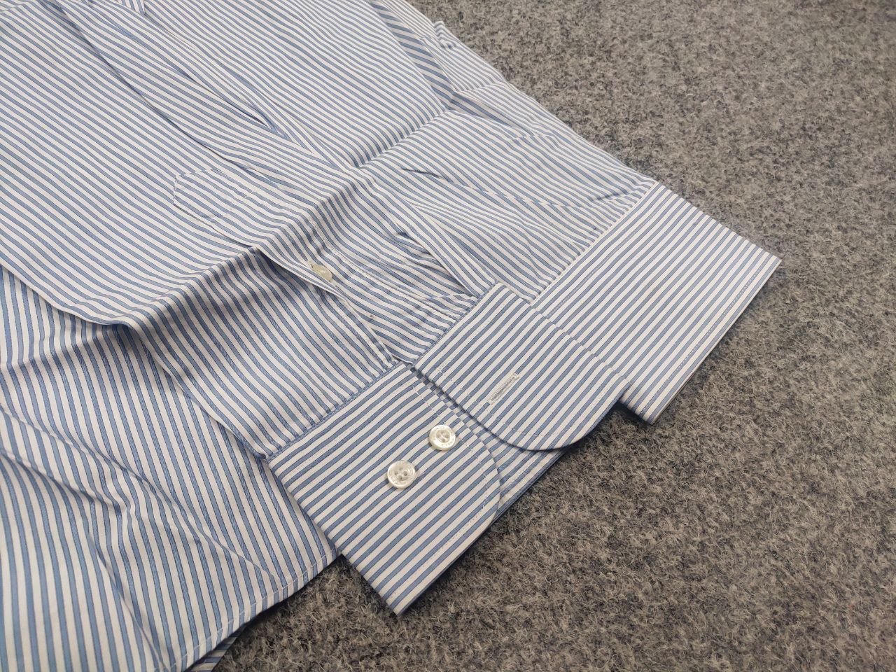 Etro Etro Italy Design long-sleeved shirt blue striped pattern Size US M / EU 48-50 / 2 - 10 Thumbnail