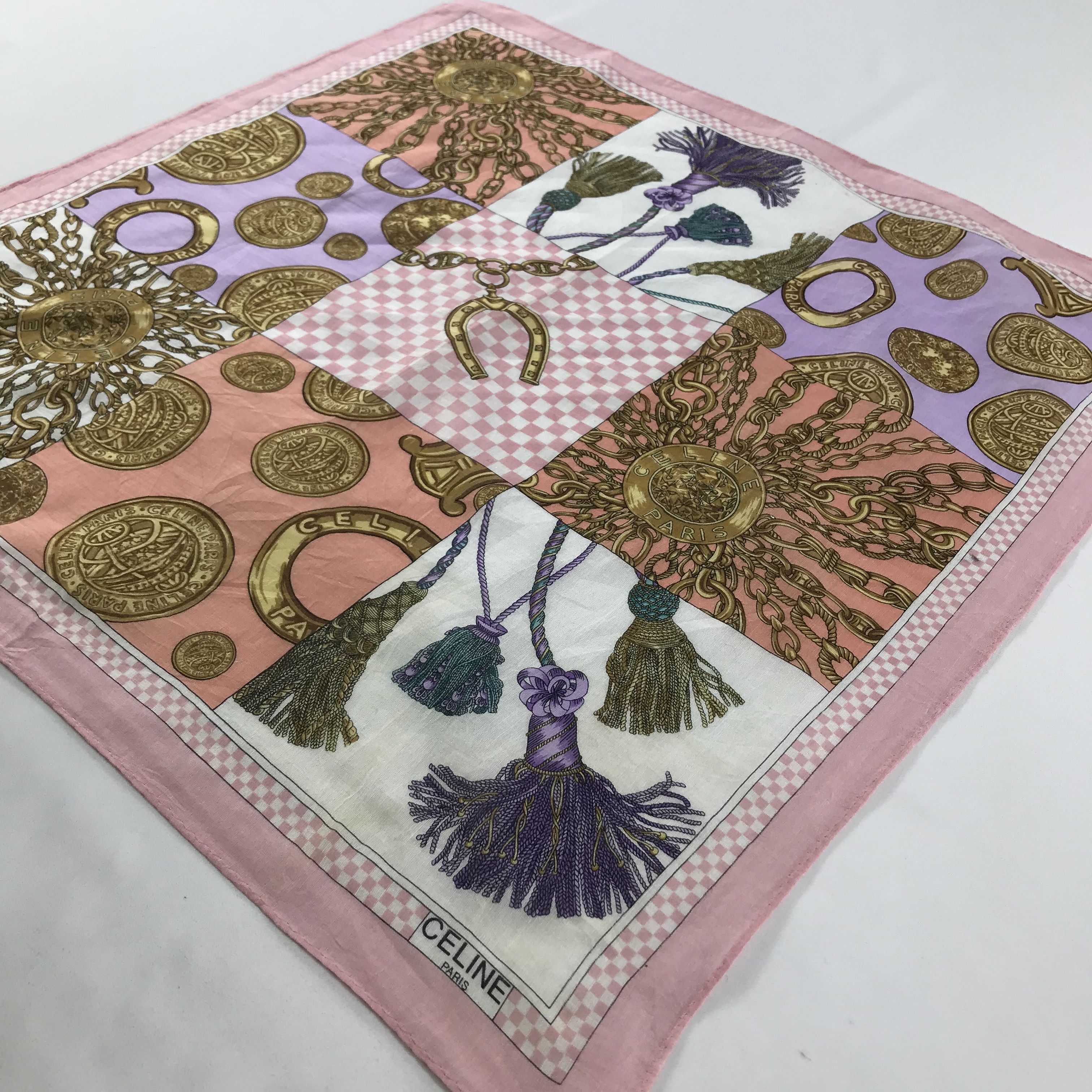 Celine × Vintage Celine Bandana / Handkerchief / Neckerchief - S1311 Size ONE SIZE - 2 Thumbnail