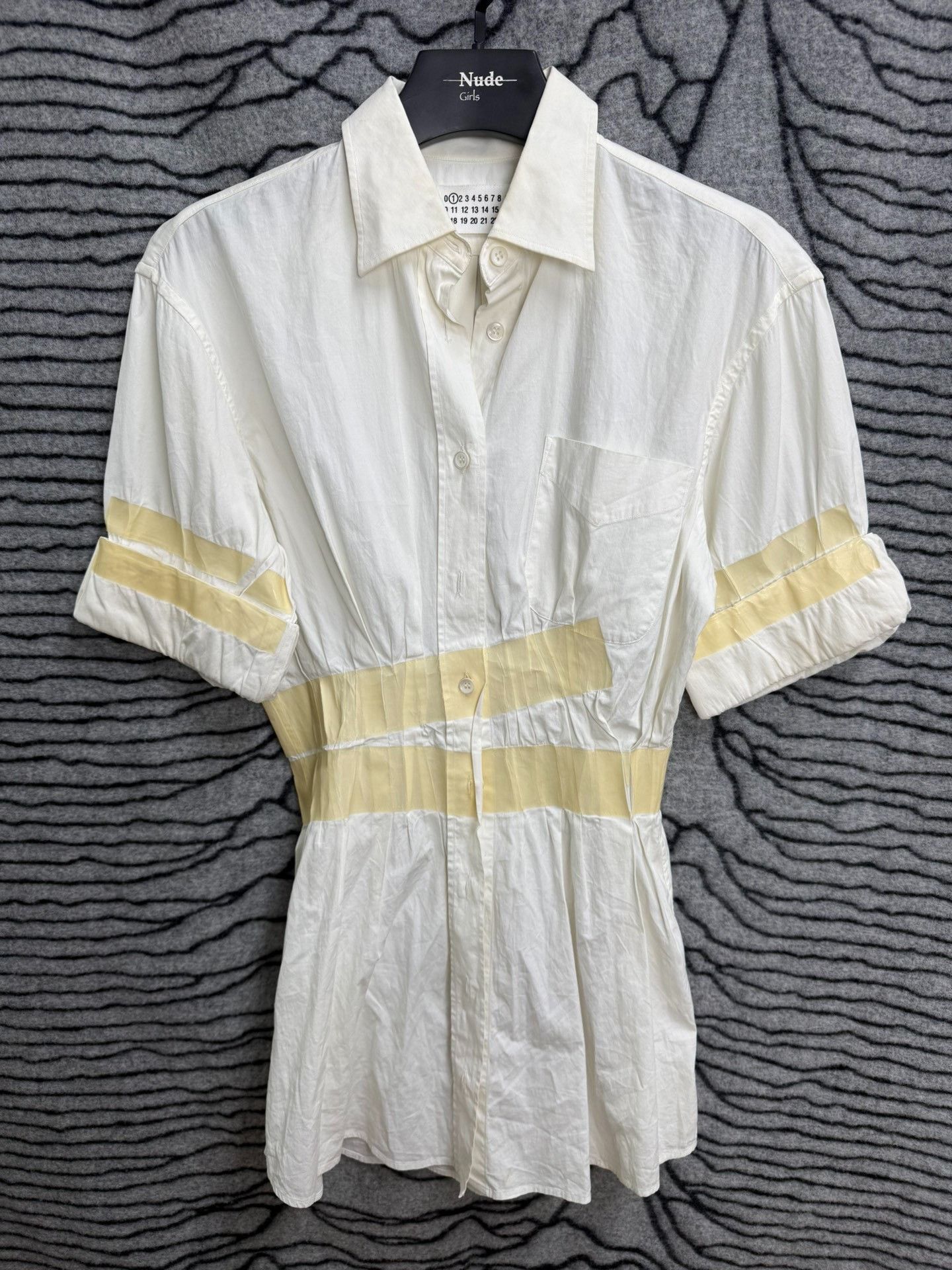 Maison Margiela Maison Margiela 09AW Tape Cinched Waist Shirt Size M / US 6-8 / IT 42-44 - 1 Thumbnail
