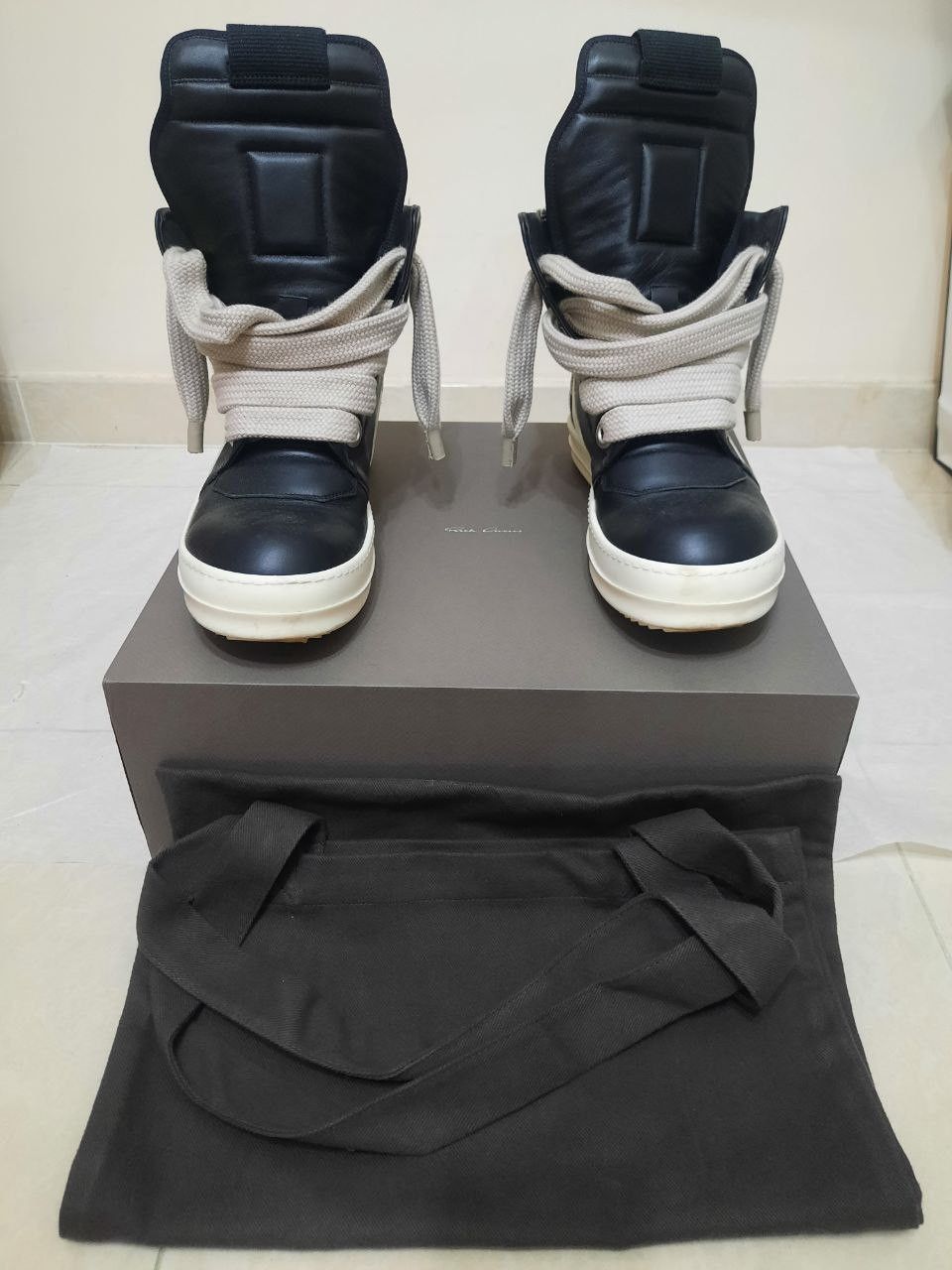 Rick Owens Jumbo Lace Geobasket Size US 9 / EU 42 - 1 Thumbnail