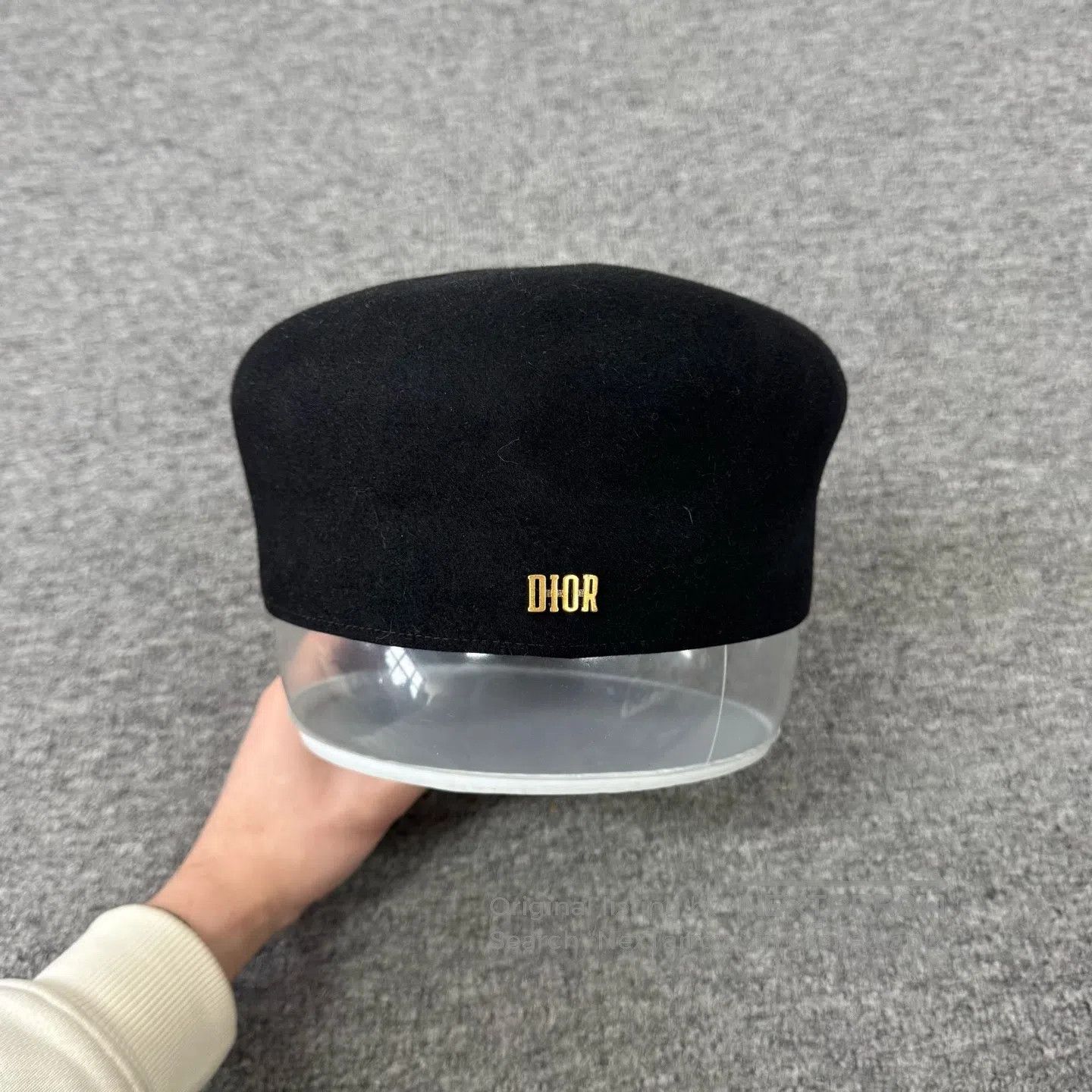 Dior Dior Black rabbit fur newsboy hat; beret| Size ONE SIZE - 2 Thumbnail