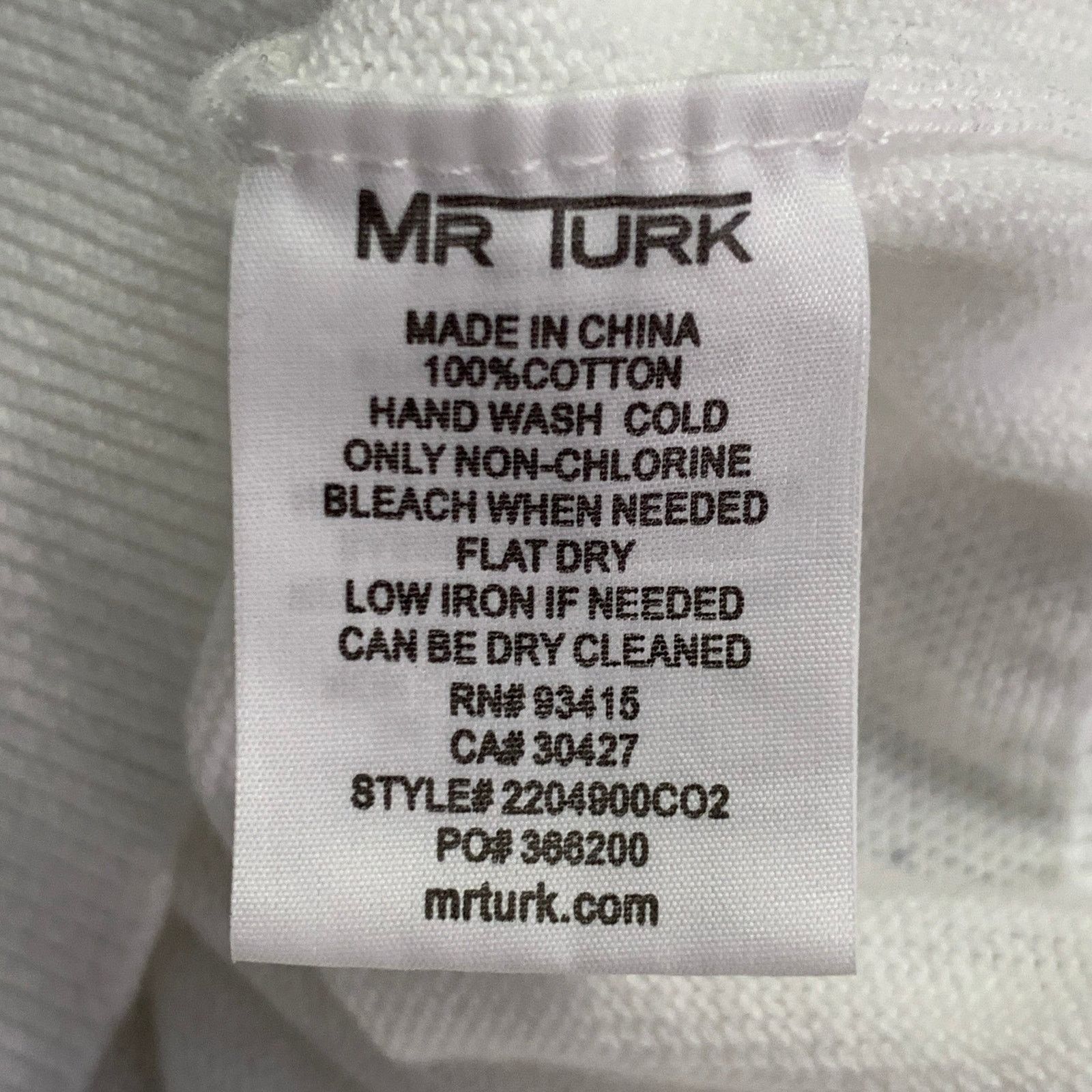 Mr Turk XL White Multi Color Rainbow Cotton Knit Ringer T-shirt Size US XL / EU 56 / 4 - 6 Thumbnail