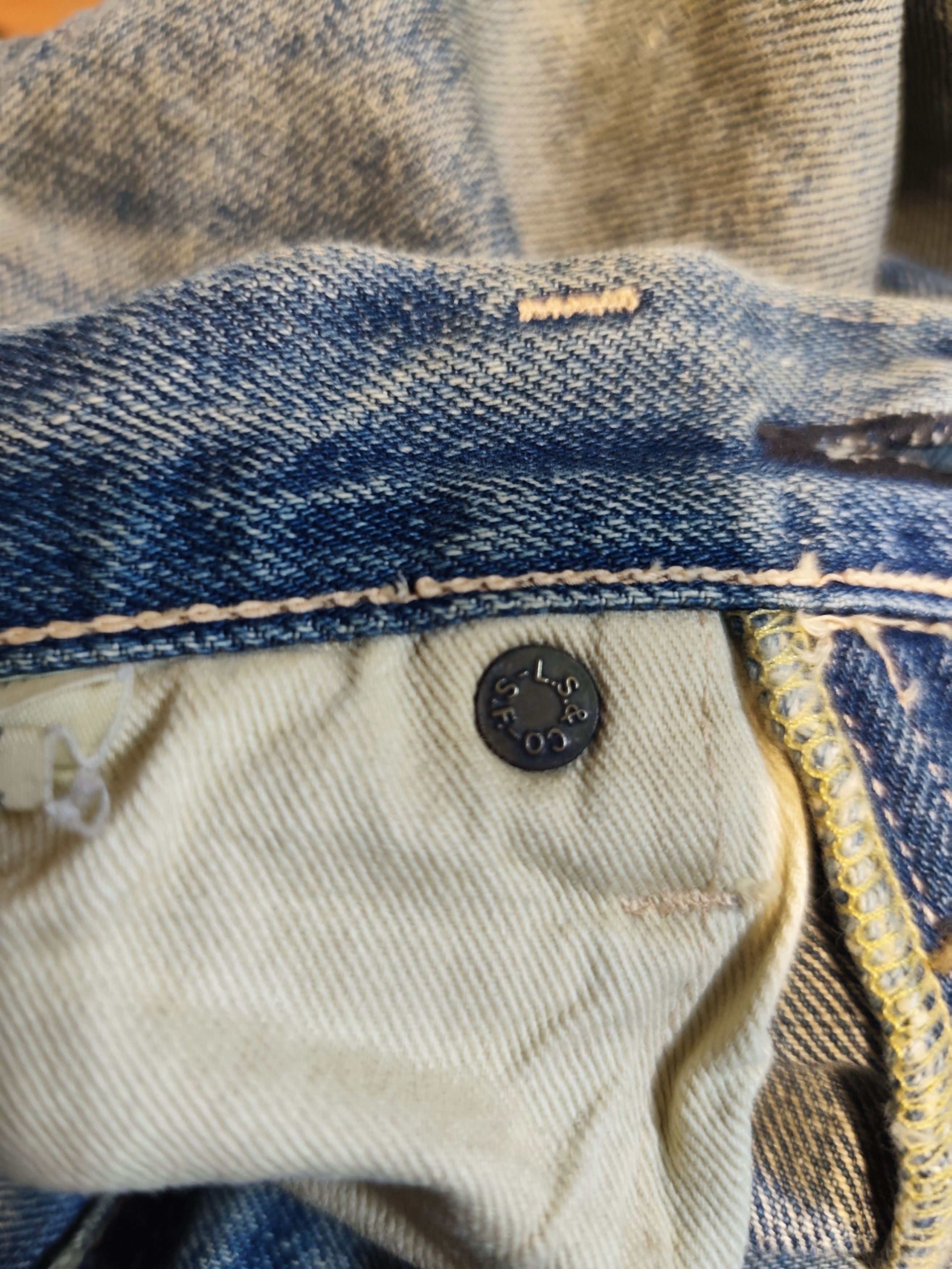 Levi's Vintage Levi’s LVC 1955 501XX Selvedge Denim Distressed Size US 29 - 11 Thumbnail