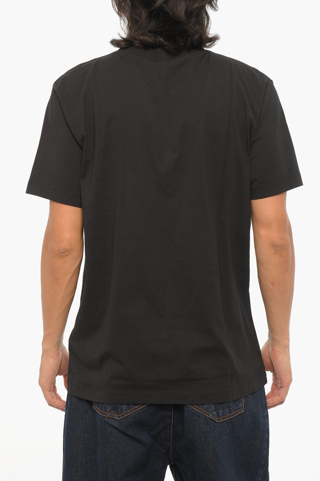 Marcelo Burlon og1mm0824 Eclipse Cross Crewneck T-Shirt in Black Size US M / EU 48-50 / 2 - 2 Thumbnail