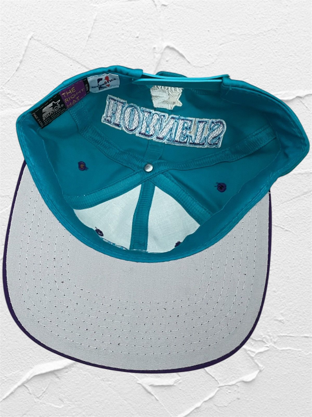 Starter Vintage 90s Starter Charlotte Hornets Snapback Made In Korea Size ONE SIZE - 4 Thumbnail