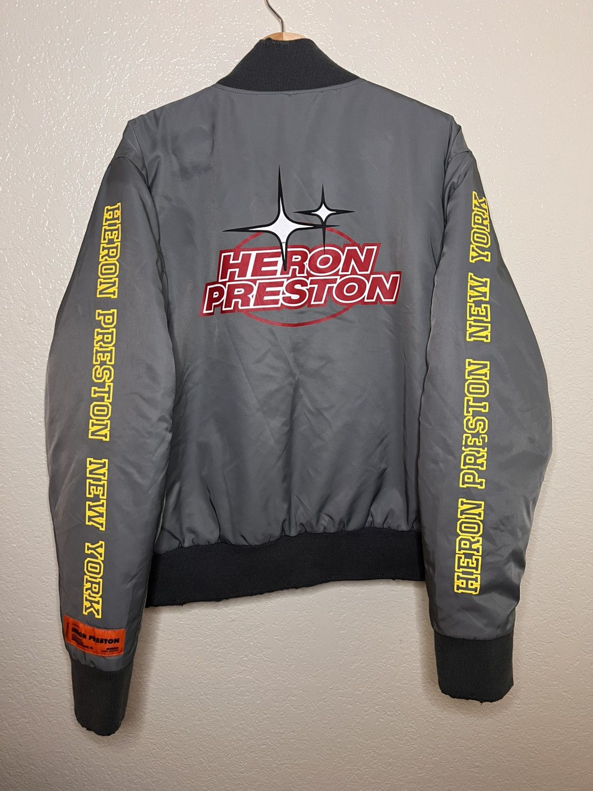 Heron Preston Heron Preston HP Sponsor Nylon Varsity Jacket Size Large Size US L / EU 52-54 / 3 - 1 Thumbnail