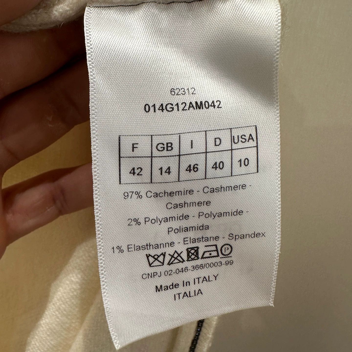 Christian Dior Monsieur Dior logo letter zip jacket cashmere 42 feb464 Size M / US 6-8 / IT 42-44 - 4 Thumbnail
