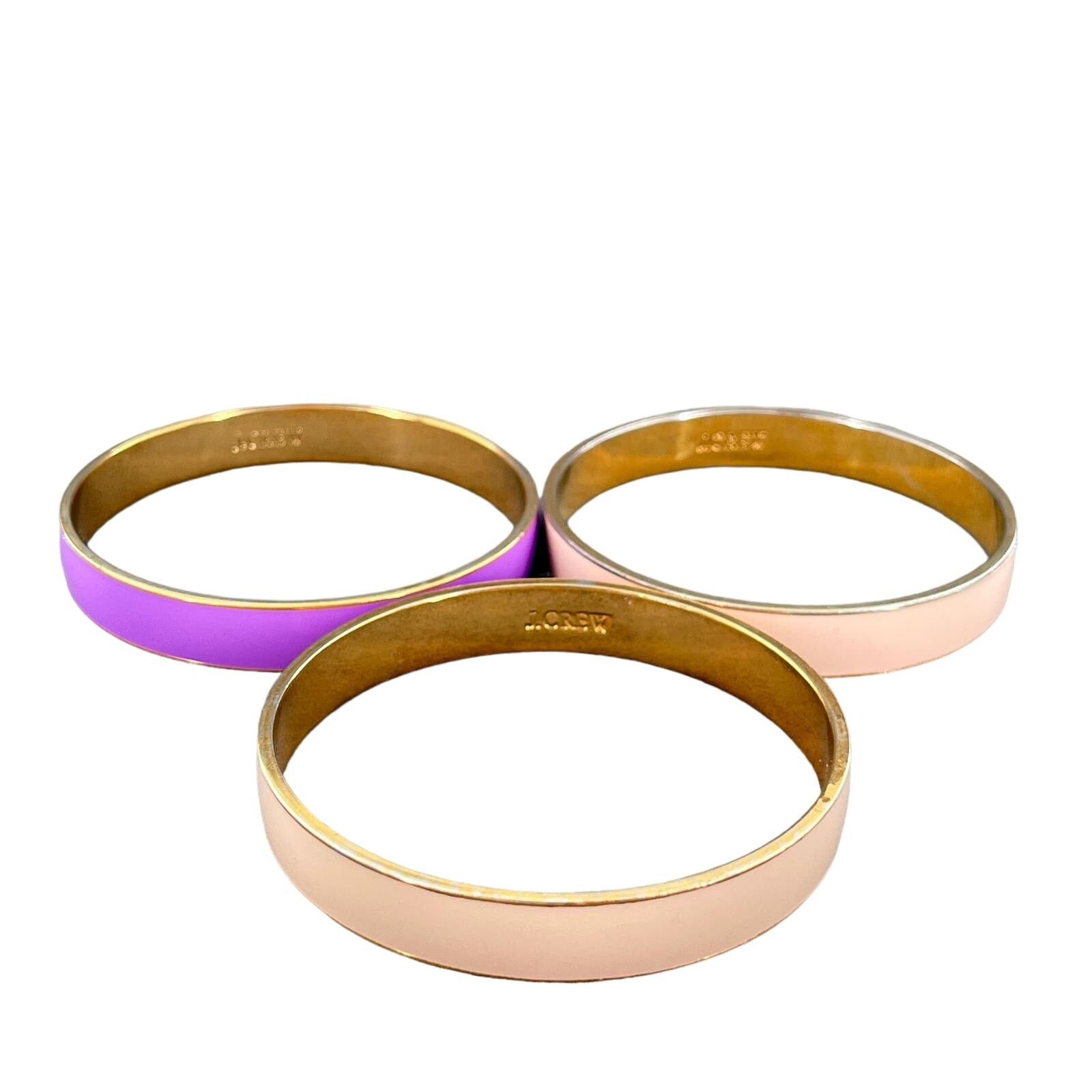 J.Crew J Crew Enamel Bangle Bracelet Lot Pastel Stack Set of 3 Size ONE SIZE - 4 Thumbnail