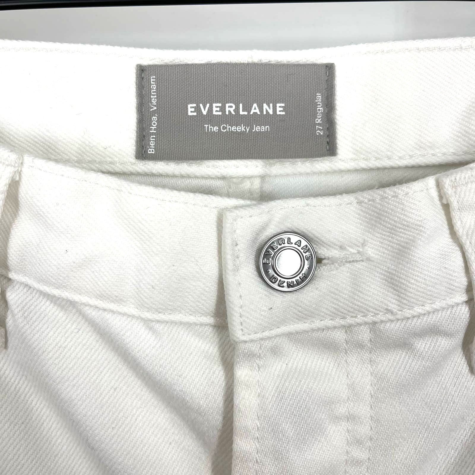 Everlane Everlane The Cheeky Jean Button Fly White Size 27 Regular Size 27" / US 4 / IT 40 - 5 Thumbnail
