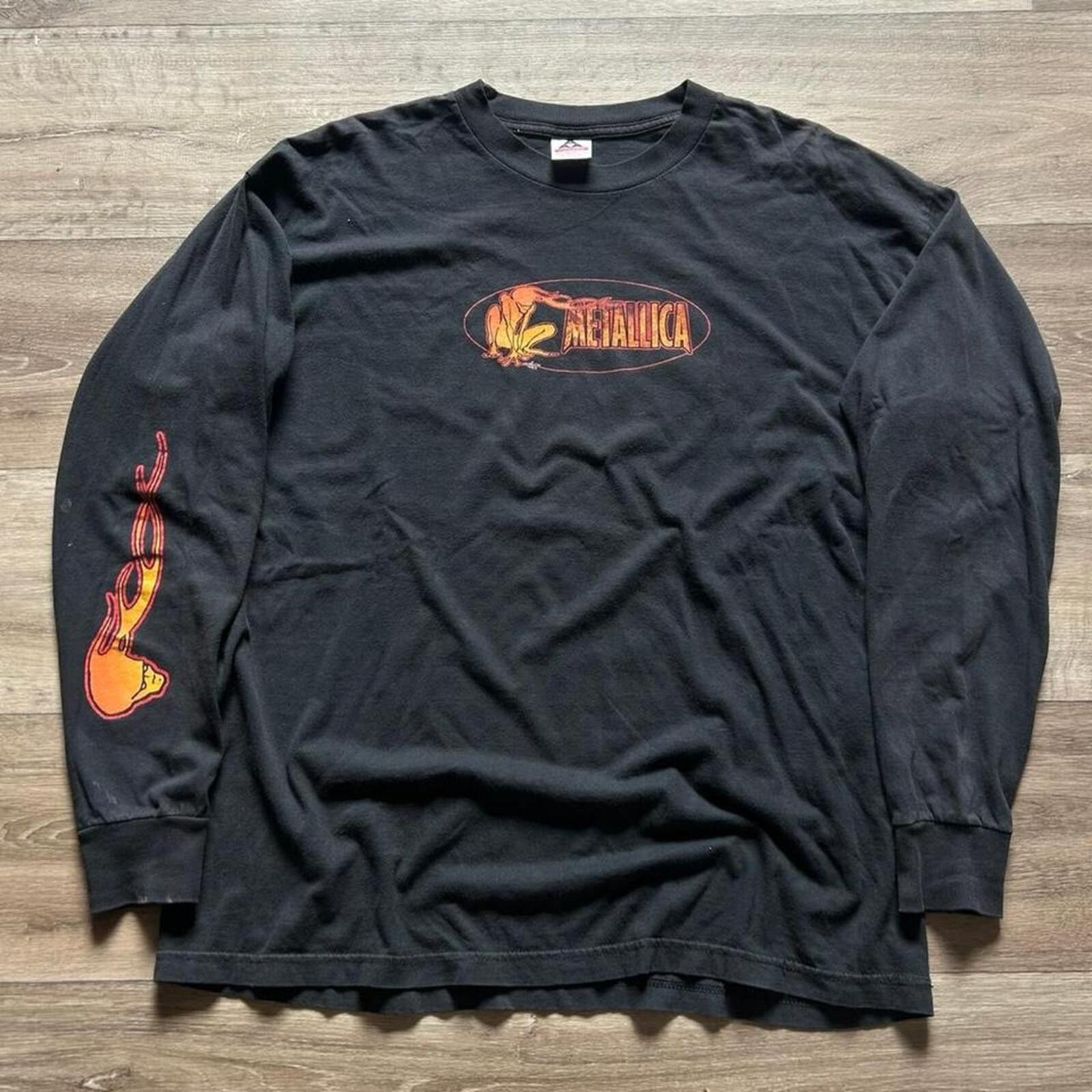 Other Vintage 1999 Metallica Flame long Sleeve t shirt XL rare Size US XL / EU 56 / 4 - 1 Thumbnail