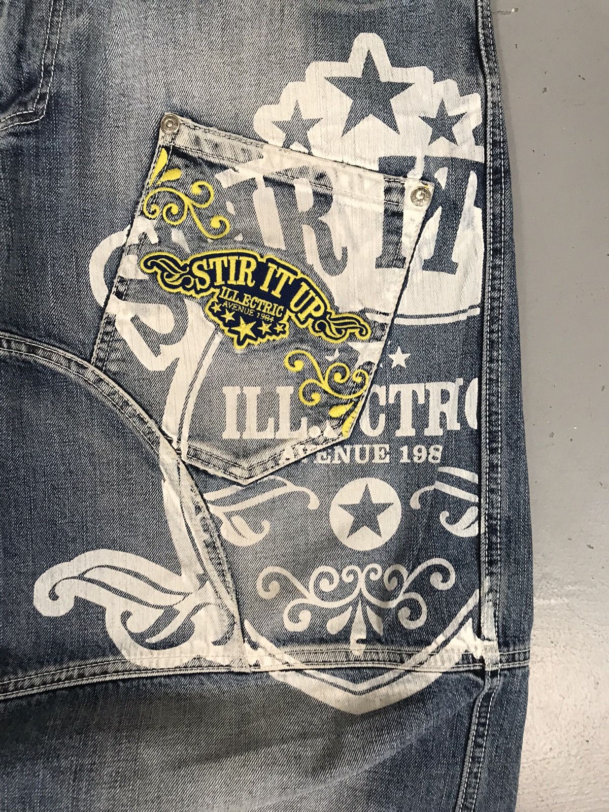 Vintage Vintage stir it up denim Size US 37 - 3 Thumbnail