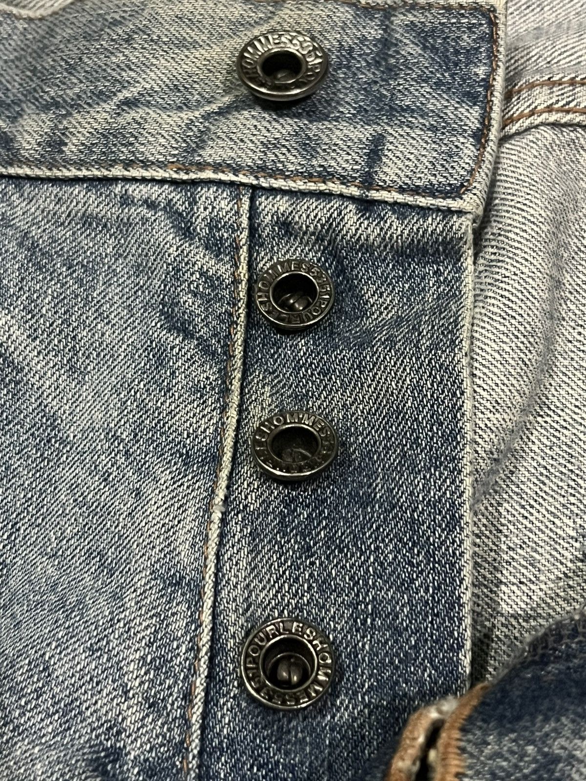 5351 POUR LES HOMMES ⚡️Flare⚡️5351 Pour Les Hommes Distressed Clawmark Flare Jeans Size US 34 / EU 50 - 7 Thumbnail