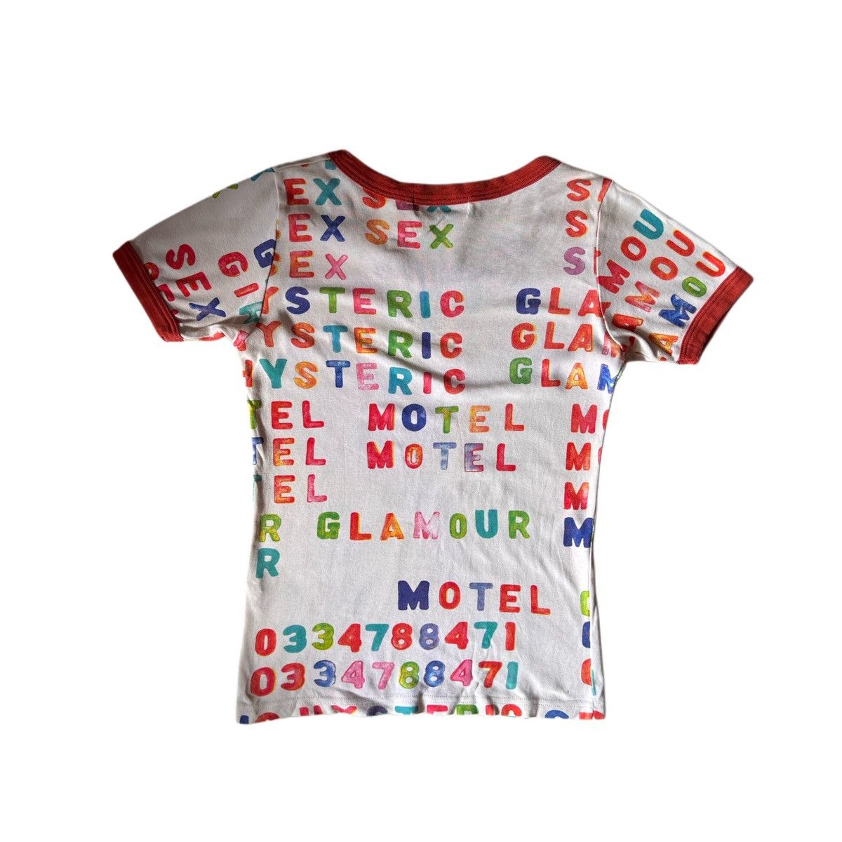 Hysteric Glamour Hysteric Glamour ‘Sex Motel’ Ringer Baby Tee Size S / US 4 / IT 40 - 2 Thumbnail