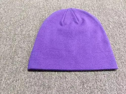 Other 5 Star Graphic No Cuff Knit Beanie Hat Purple Size ONE SIZE - 2 Thumbnail
