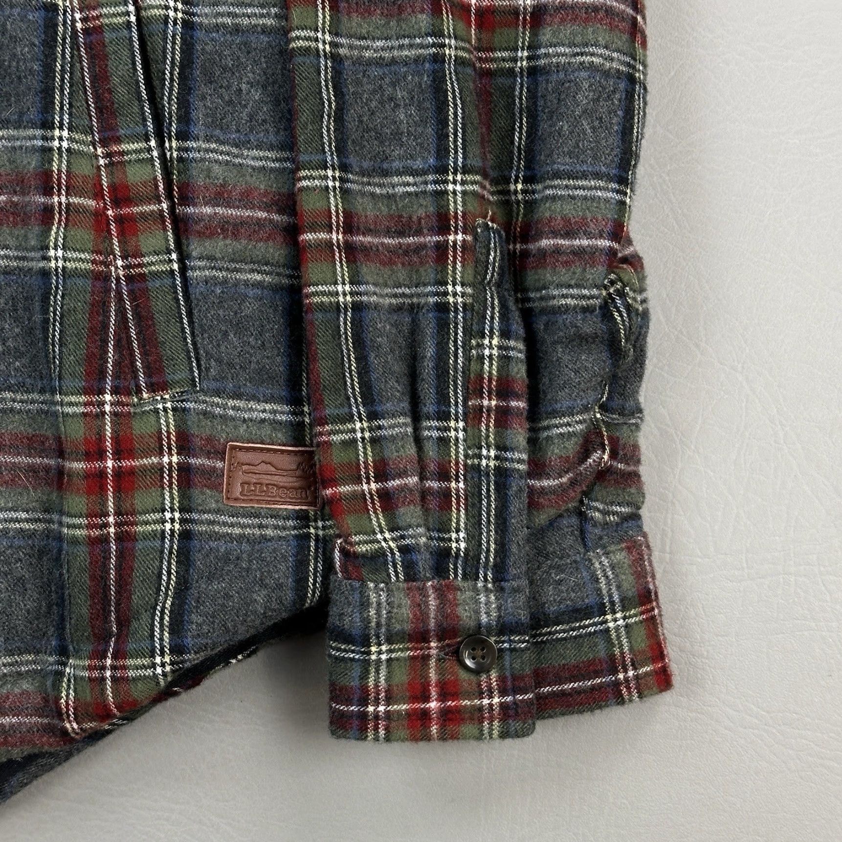 Vintage LL Bean Hoodie Women's Medium Scotch Plaid Relaxed Sherpa Lined Flannel Jacket Size M / US 6-8 / IT 42-44 - 3 Thumbnail