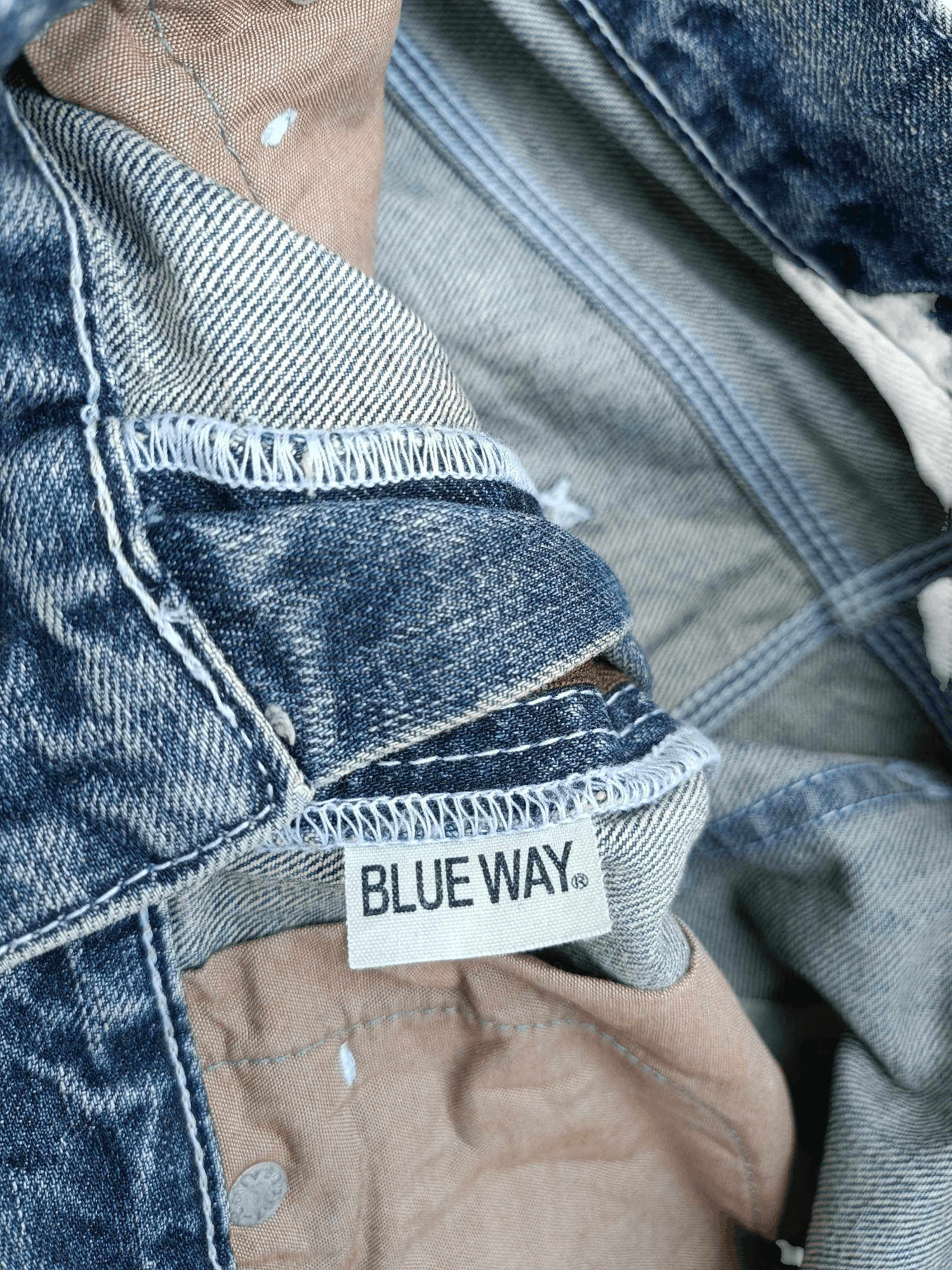 Other VINTAGE 💥 BLUEWAY GARMENTS JEANS BLEACH STYLE JEANS Size US 34 / EU 50 - 10 Thumbnail