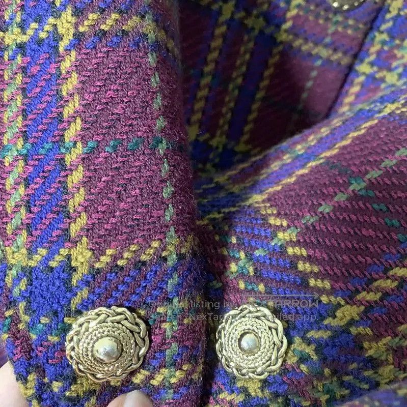 Burberry Burberry Women's Multi-Colored Wool Dress. Size M / US 6-8 / IT 42-44 - 4 Thumbnail