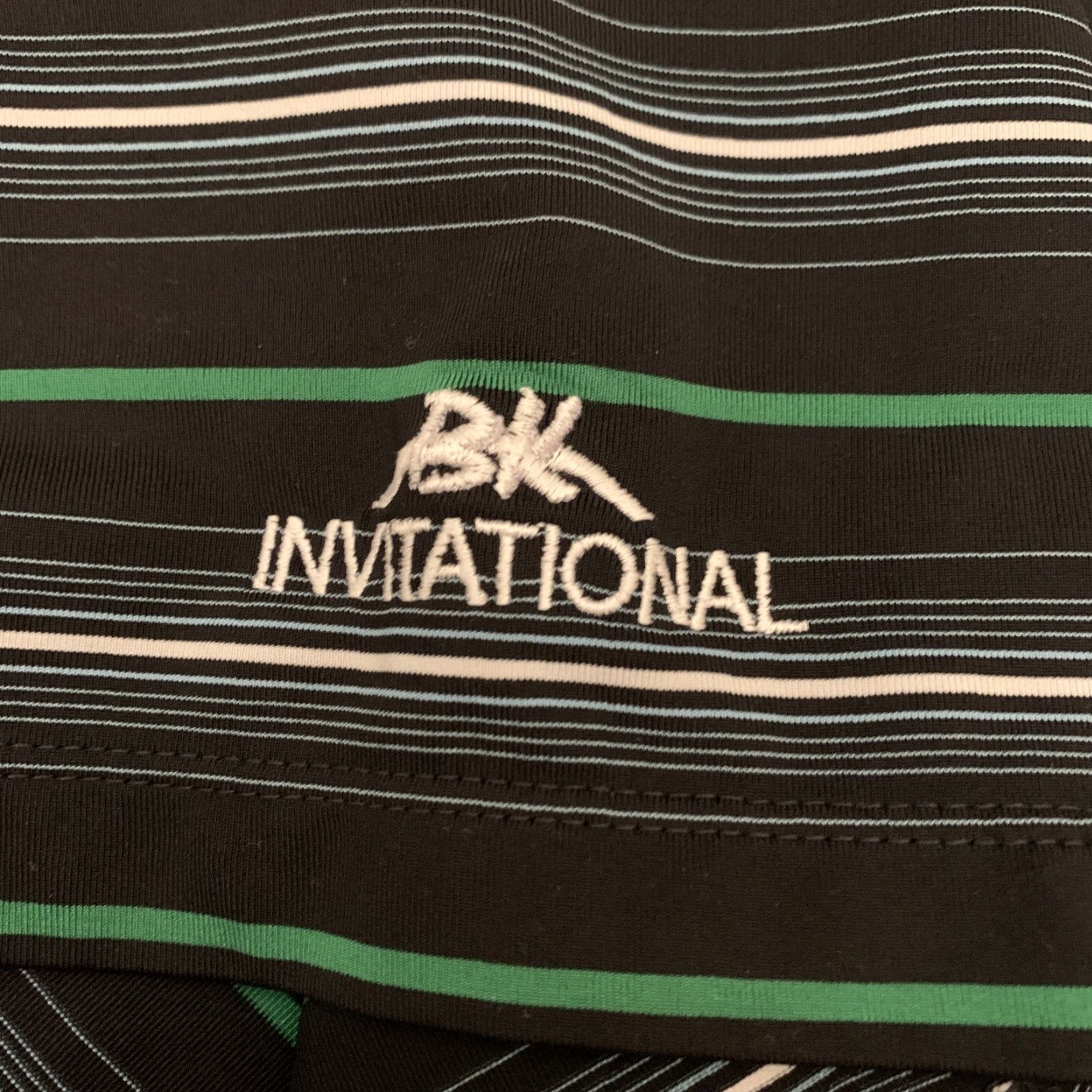 Nike NIKE Golf Dri-Fit Polo Shirt Striped Black Green Size XL Mens Size US XL / EU 56 / 4 - 4 Thumbnail