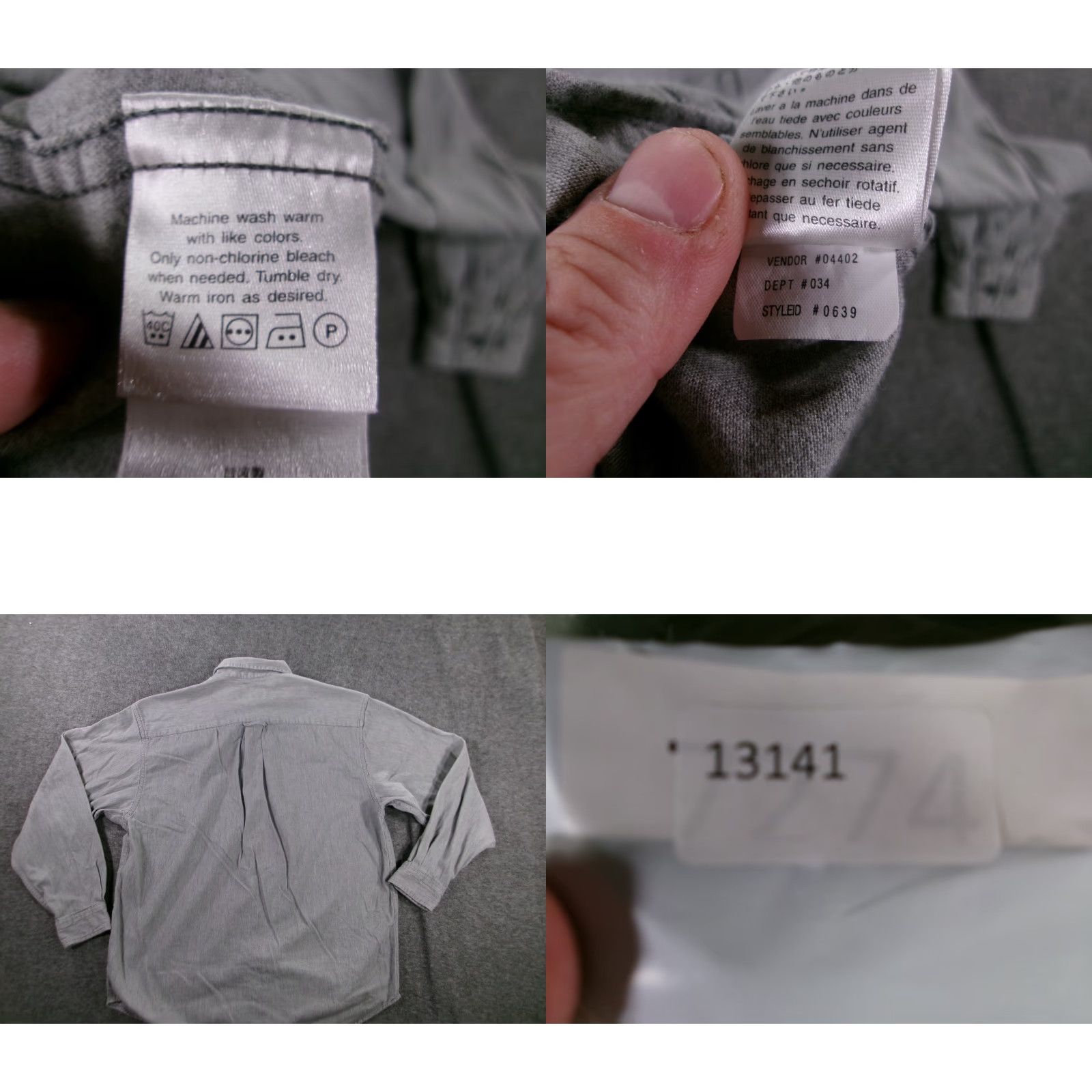 Eddie Bauer Eddie Bauer Button-Up Shirt Men Medium Gray Heavyweight Flannel Work Casual Outdoor Size US M / EU 48-50 / 2 - 8 Thumbnail