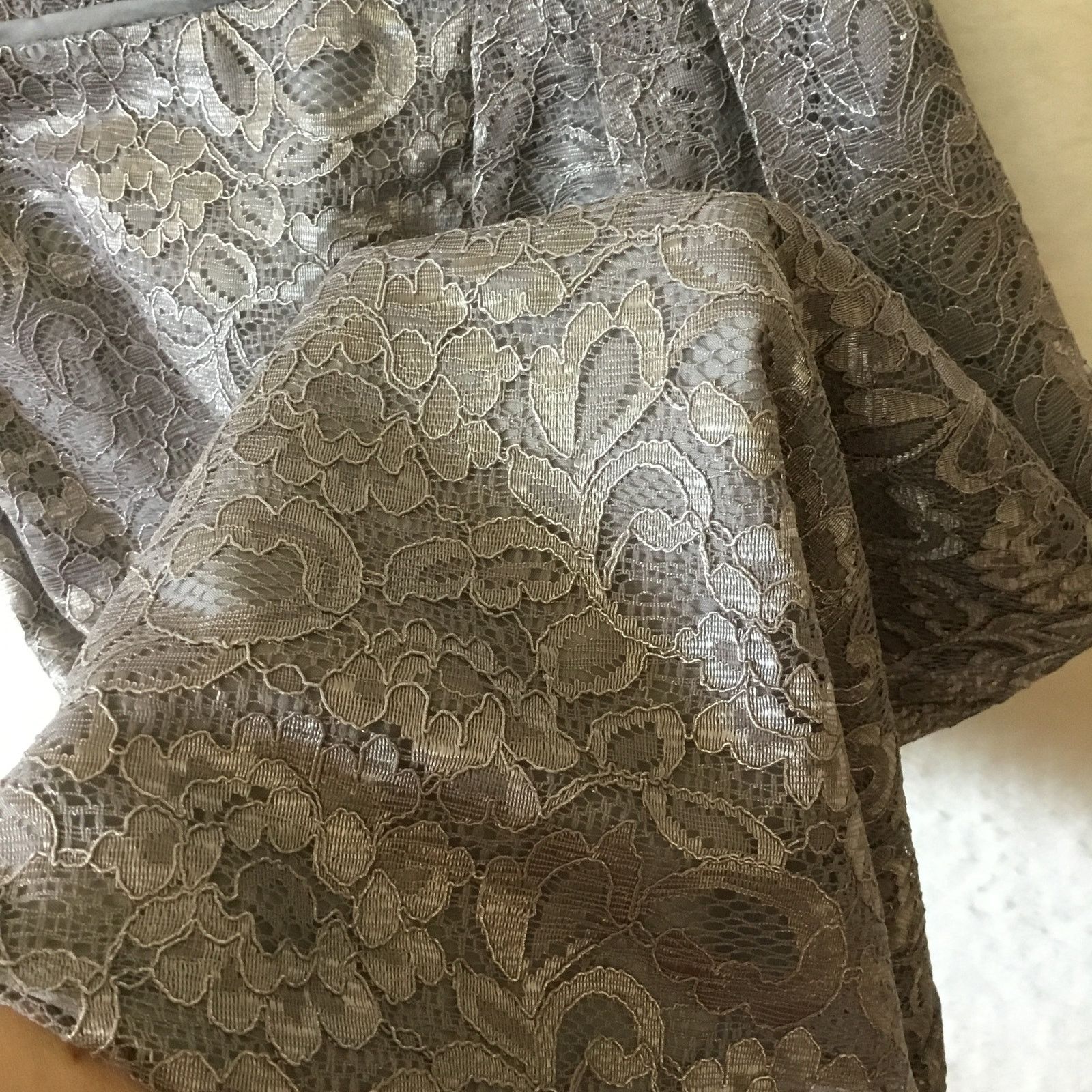 Other David's Bridal Short Tank Metallic Lace Dress Size XS / US 0-2 / IT 36-38 - 8 Thumbnail
