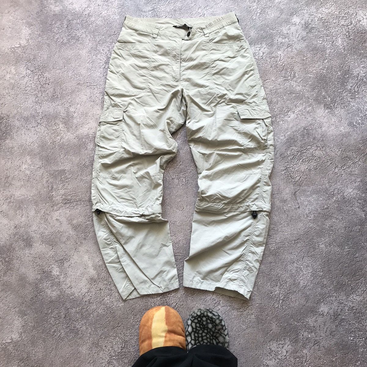 Vintage Vintage 90s Baggy Cargo Pants Parachute Hybrid Workwear 34 Size US 34 / EU 50 - 2 Thumbnail