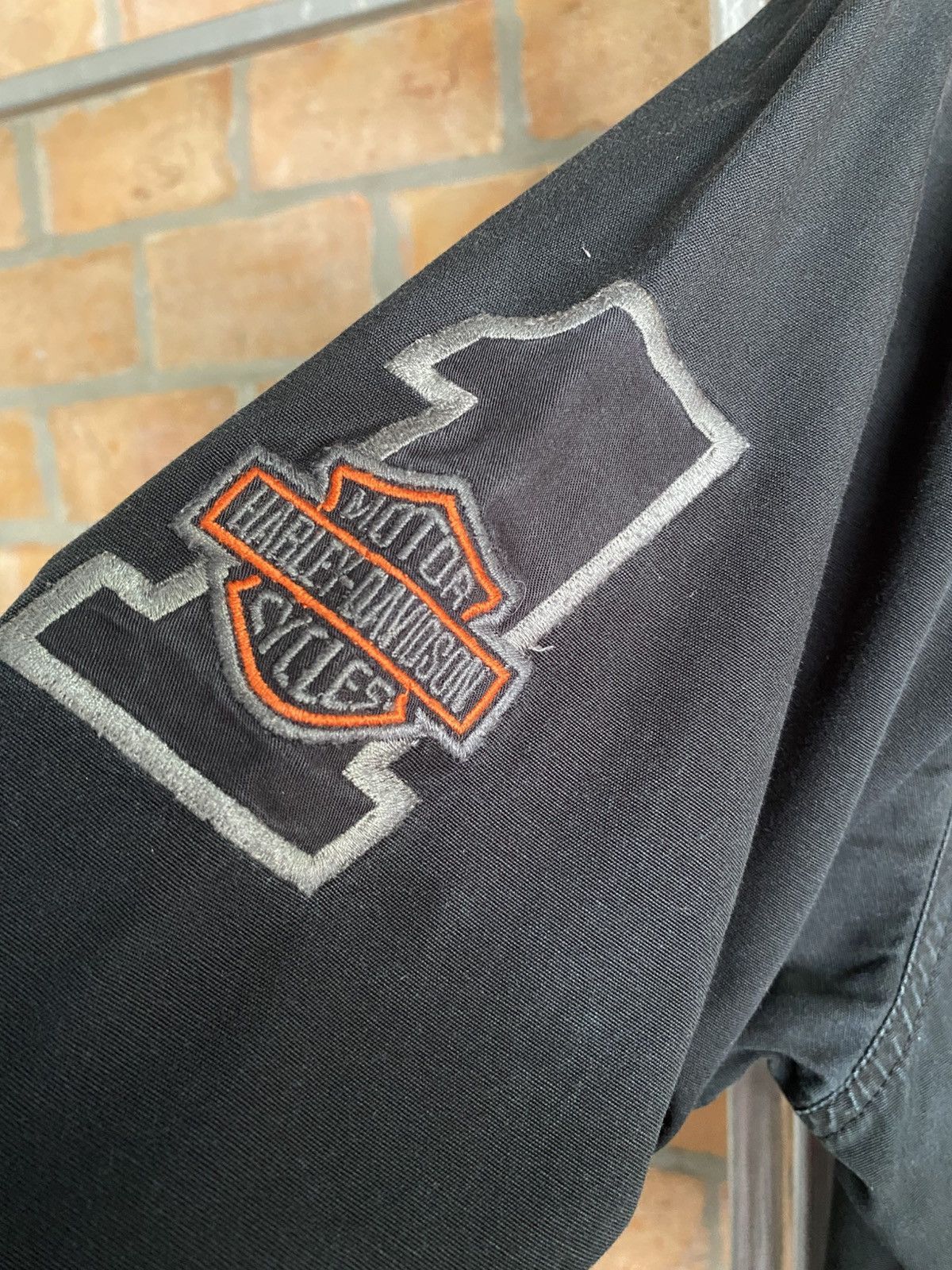Harley Davidson Harley Davidson Black & Orange Racing Shirt Size US XL / EU 56 / 4 - 3 Thumbnail