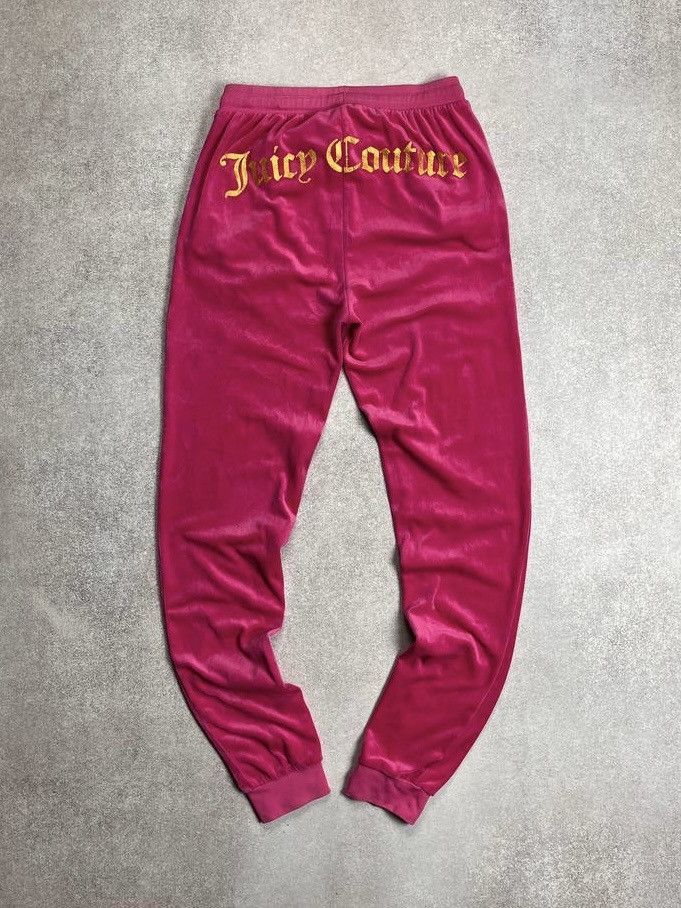 Juicy Couture × Vintage Vintage Juicy Couture Velour Big Logo Tracksuit Y2K M Size M / US 6-8 / IT 42-44 - 5 Thumbnail