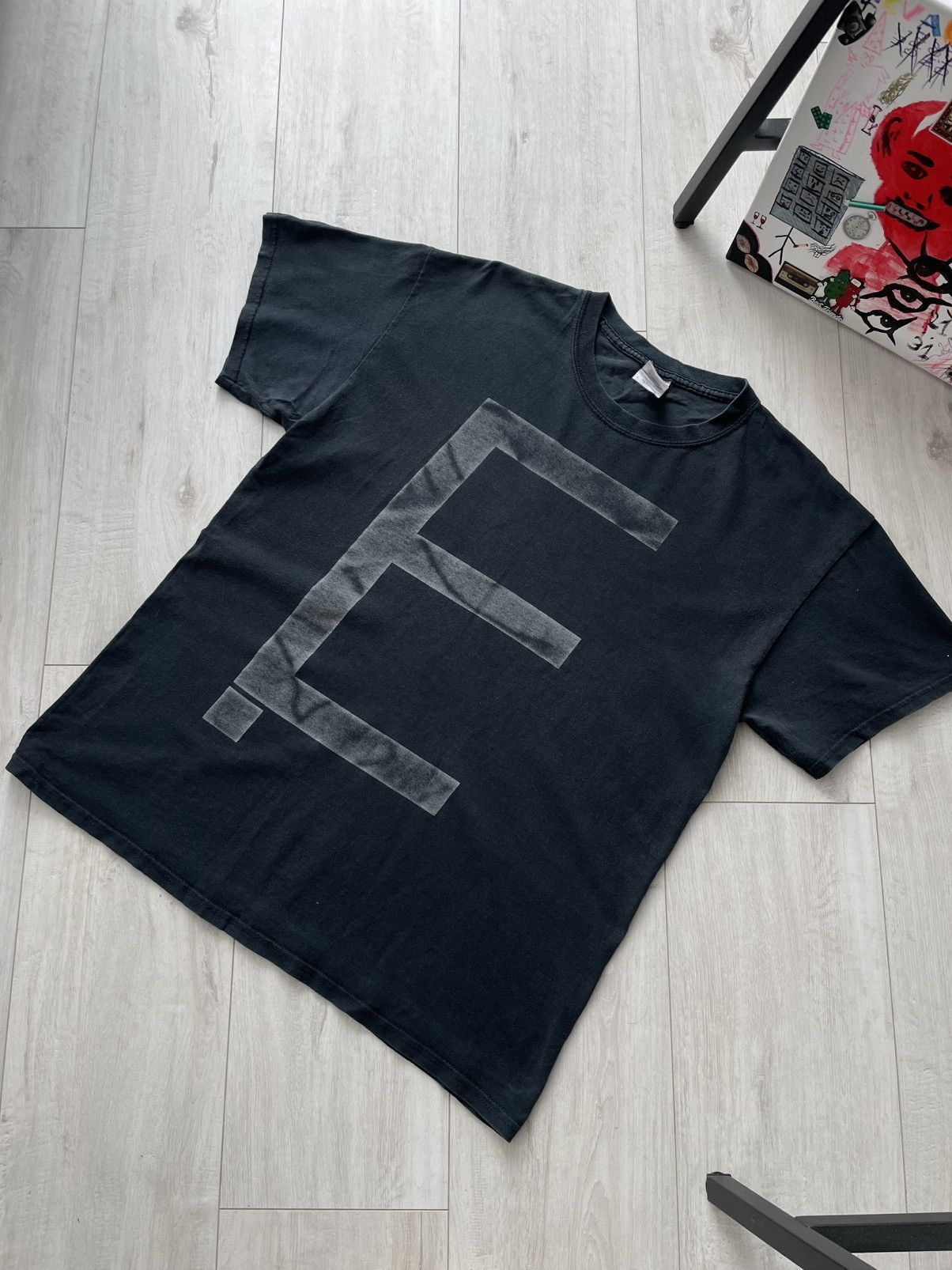 Rap Tees Vintage Eminem 00’s Rap Tees E Logo Black RARE Size US L / EU 52-54 / 3 - 2 Thumbnail