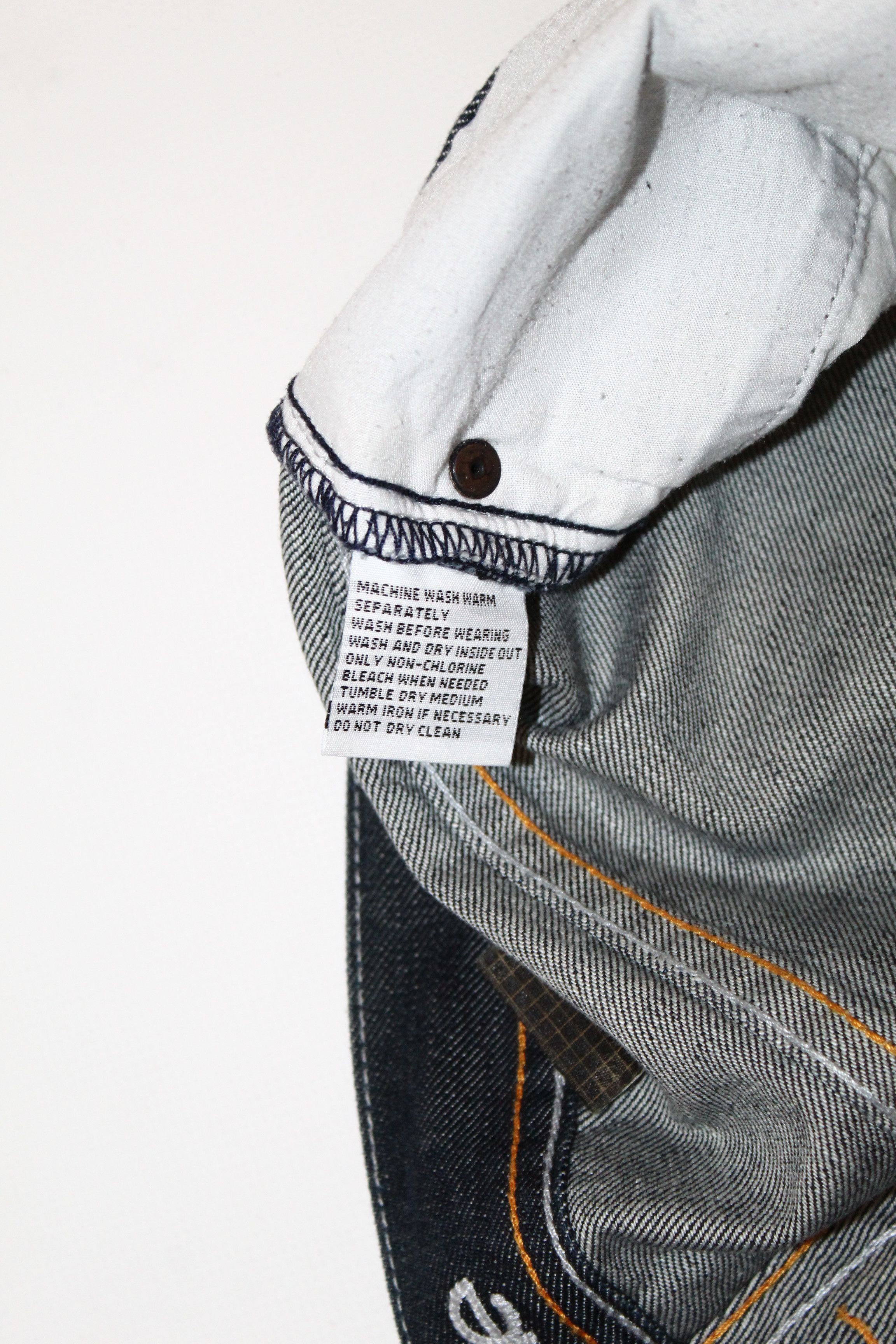 Pelle Pelle 🔥VTG 90s Pelle Pelle Straight-leg Raw Denim Baggy Rap Jeans Size US 30 / EU 46 - 9 Thumbnail