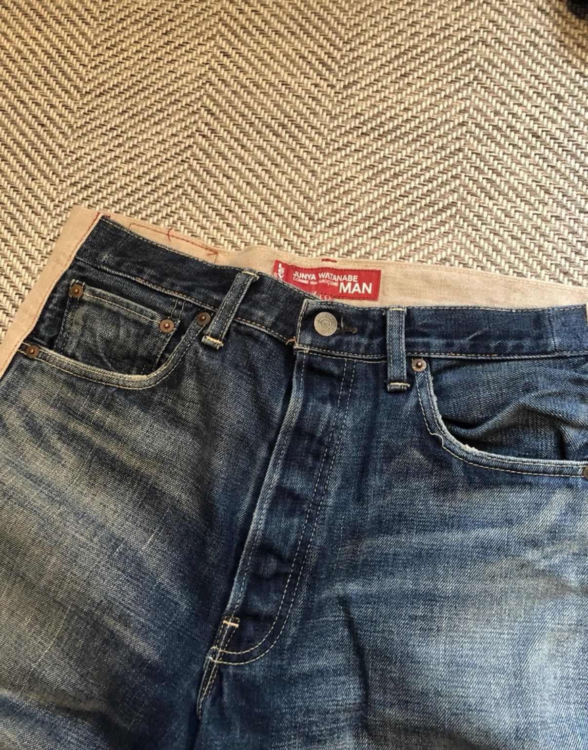 Junya Watanabe Junya Watanabe x Comme des Garcons Two-Tone Jeans K24 Size US 34 / EU 50 - 6 Thumbnail