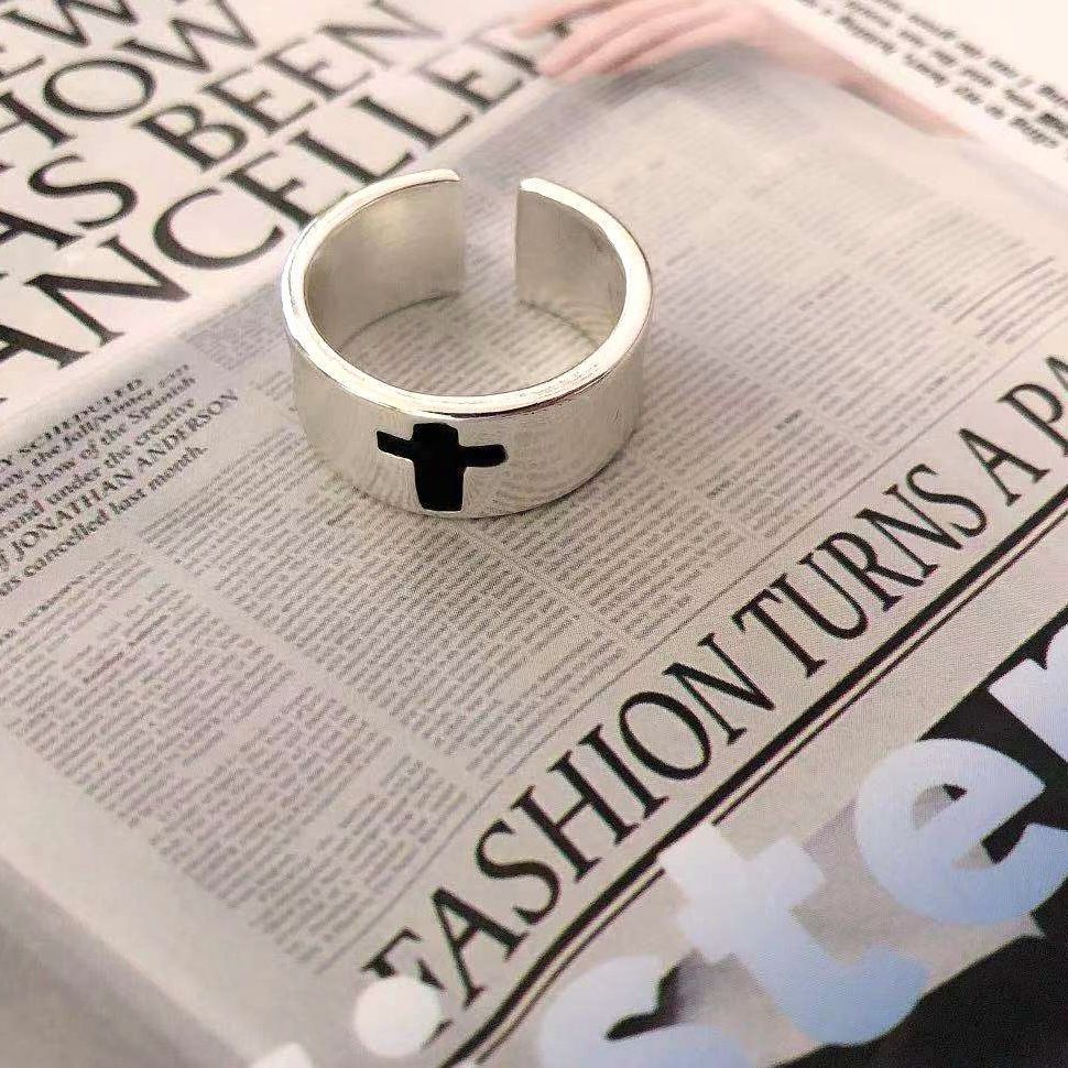 Jewelry Cross Future Jewelry Rings Open Size Chrome Ring (Size 7-13) Size ONE SIZE - 2 Thumbnail