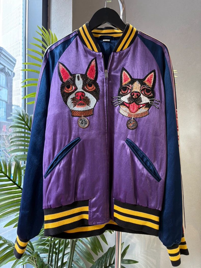 Gucci Gucci Embroidered purple stitching jacket 2502-Nextarrow Size US M / EU 48-50 / 2 - 1 Thumbnail