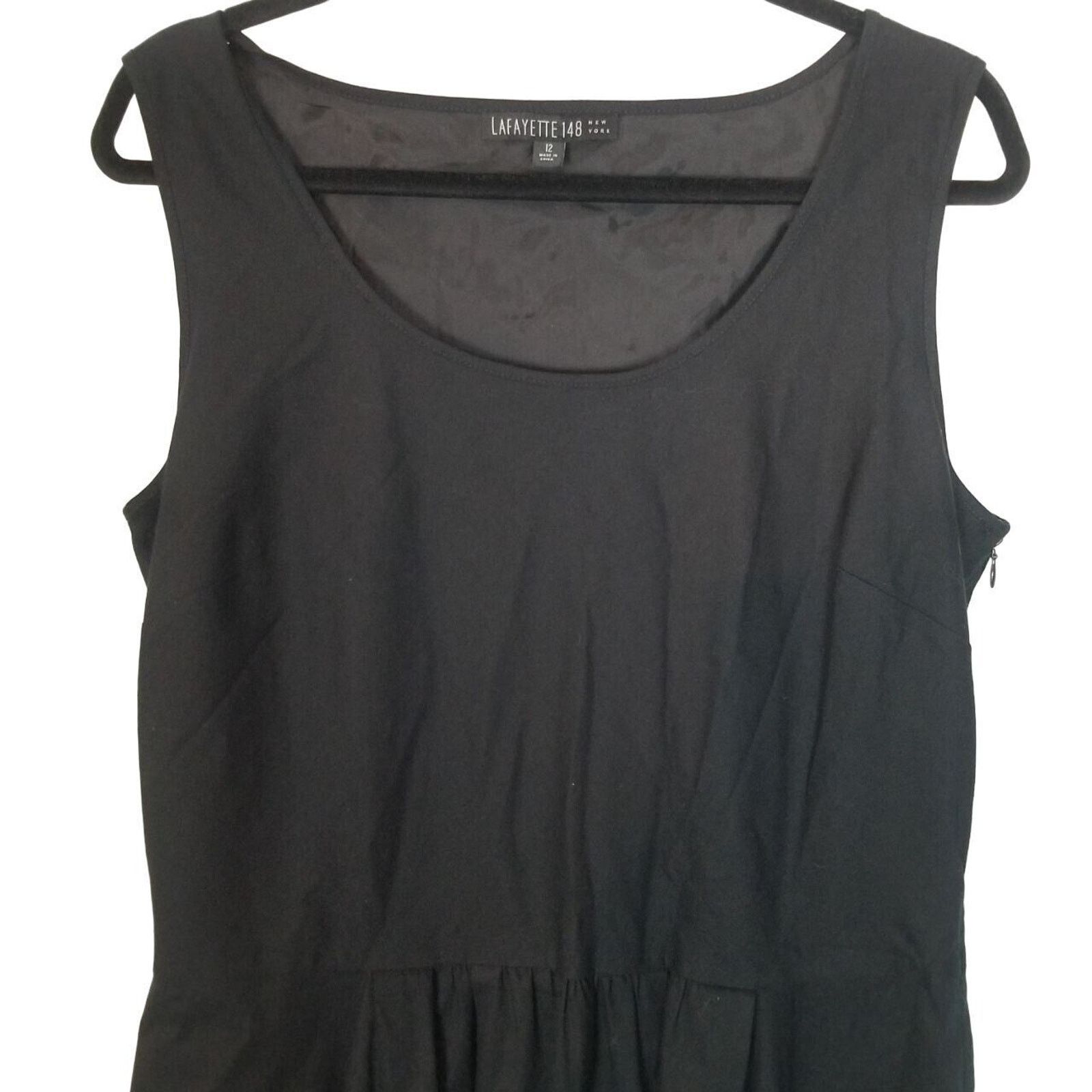 Lafayette 148 Lafayette 148 Womens Little Black Dress Size 12 Bubble Hem Size XL / US 12-14 / IT 48-50 - 2 Thumbnail