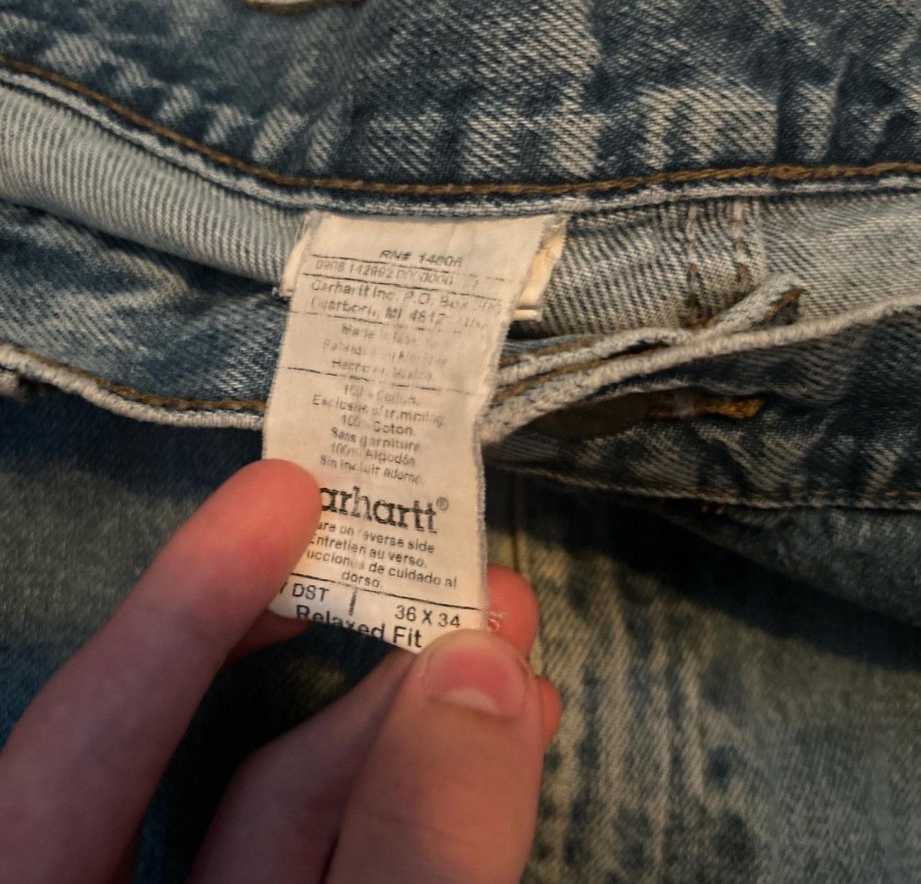 Carhartt Vintage carhartt jeans Size US 36 / EU 52 - 3 Thumbnail